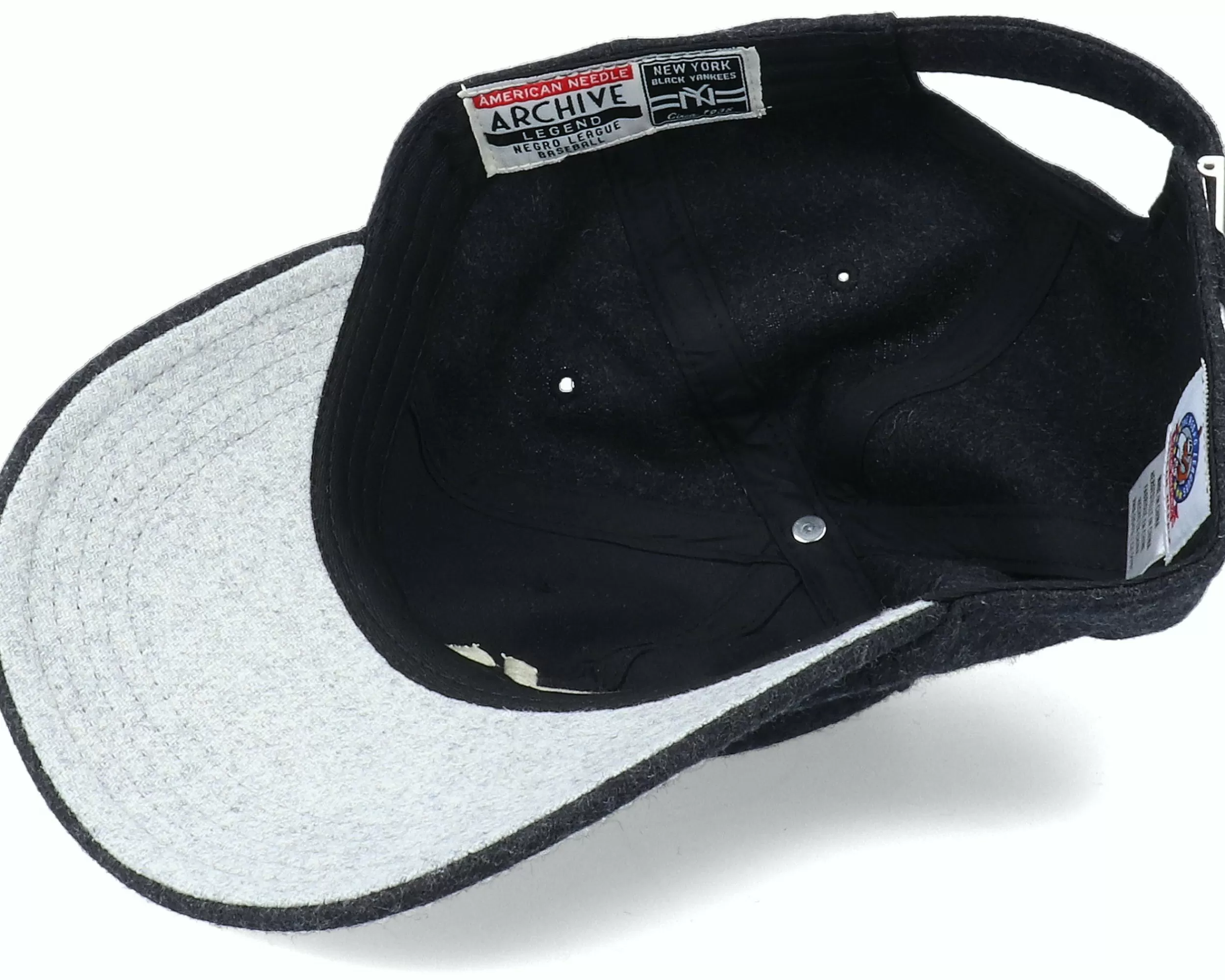 American Needle New York Black Yankees Archive Legend Black Dad Cap - -Unisex Dad Cap