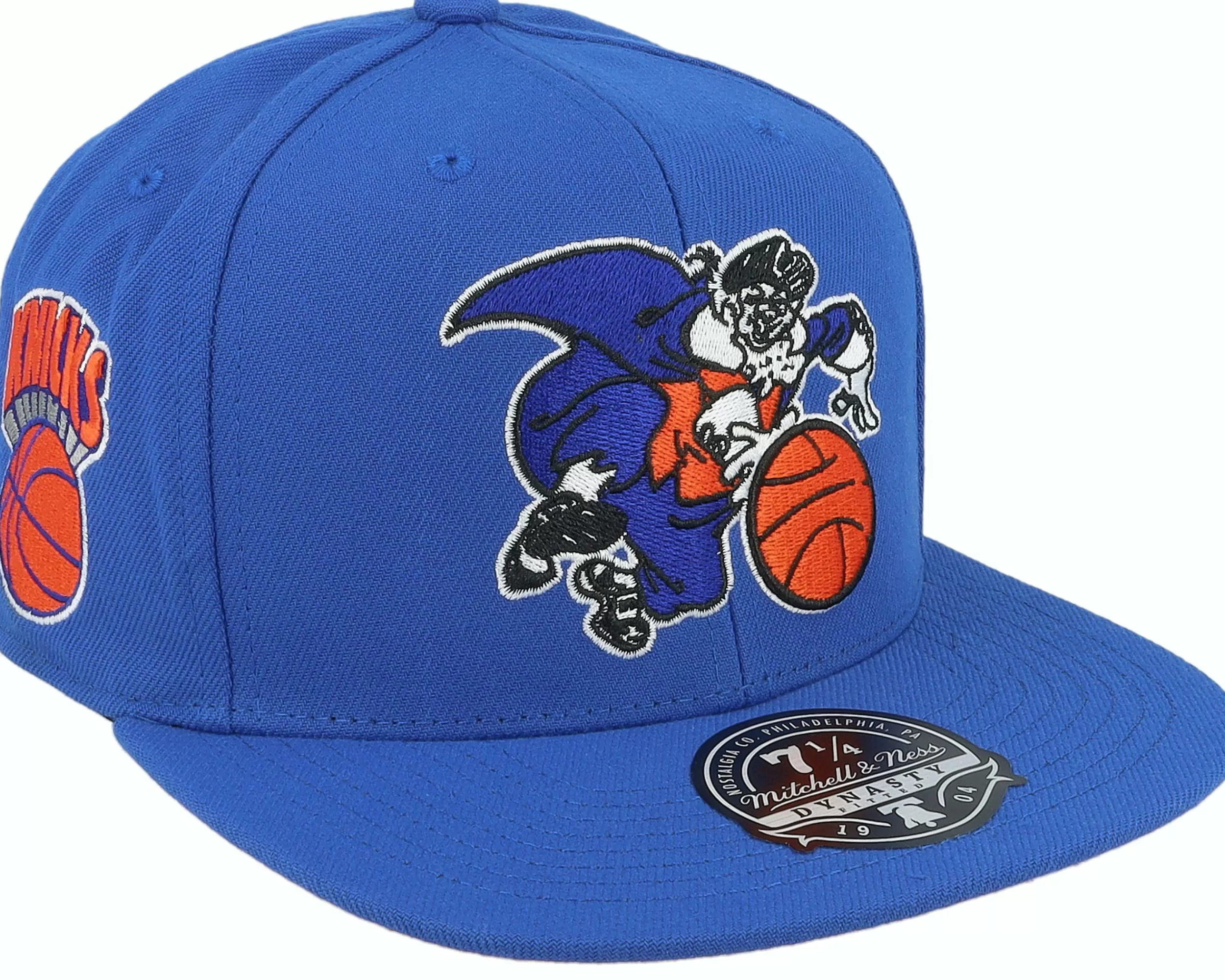 Mitchell & Ness New York Knicks Logo History Hwc Blue Fitted - -Unisex Fitted