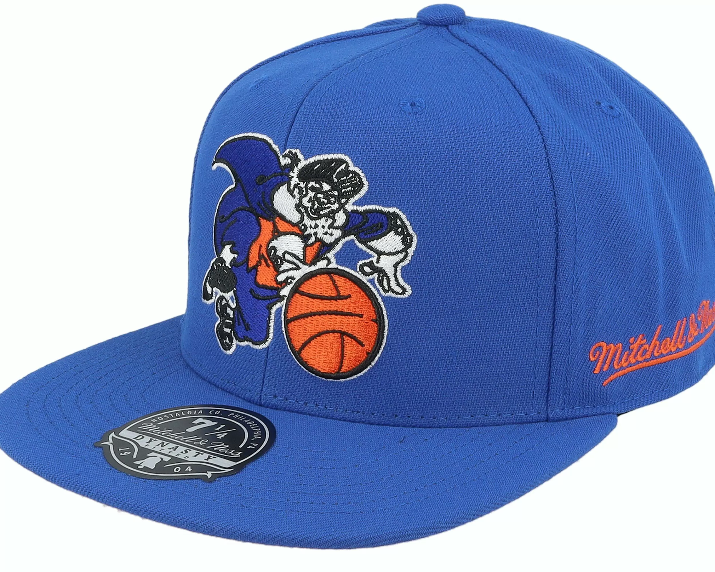 Mitchell & Ness New York Knicks Logo History Hwc Blue Fitted - -Unisex Fitted