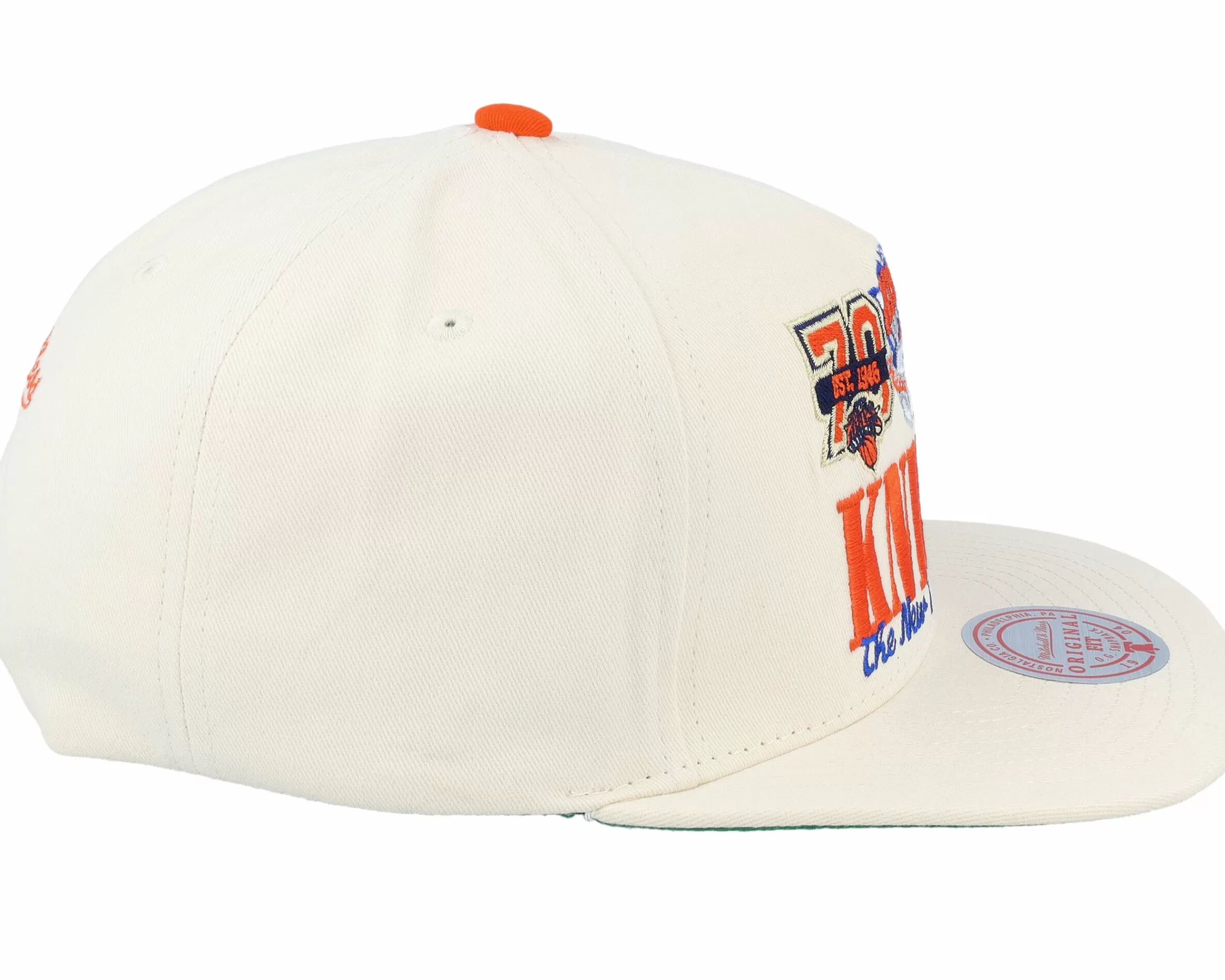 Mitchell & Ness New York Knicks Reframe Retro Off White Snapback - -Unisex Snapback