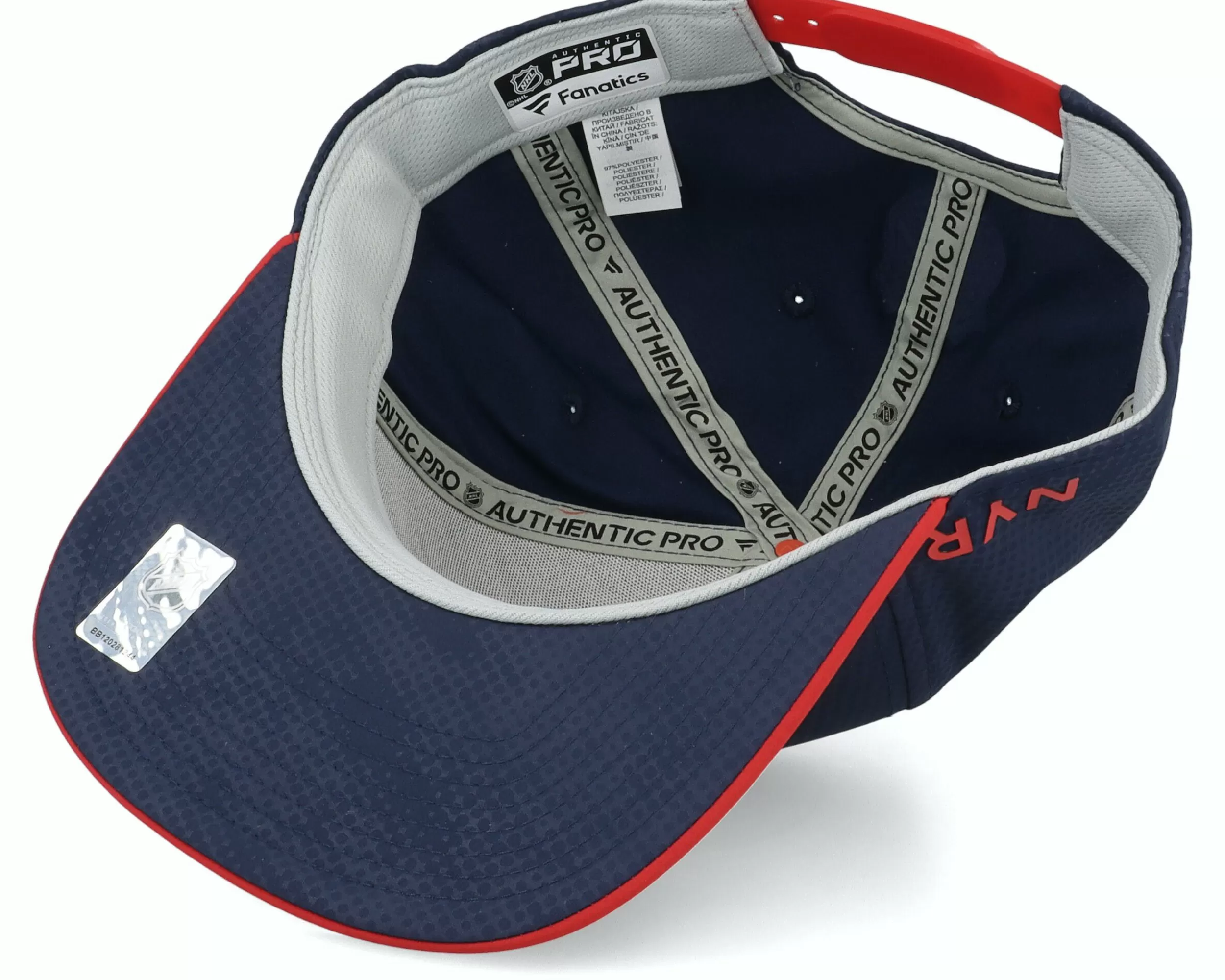 Fanatics New York Rangers Authentic Pro Game&Train Deep Royal/Red Snapback - -Unisex Snapback