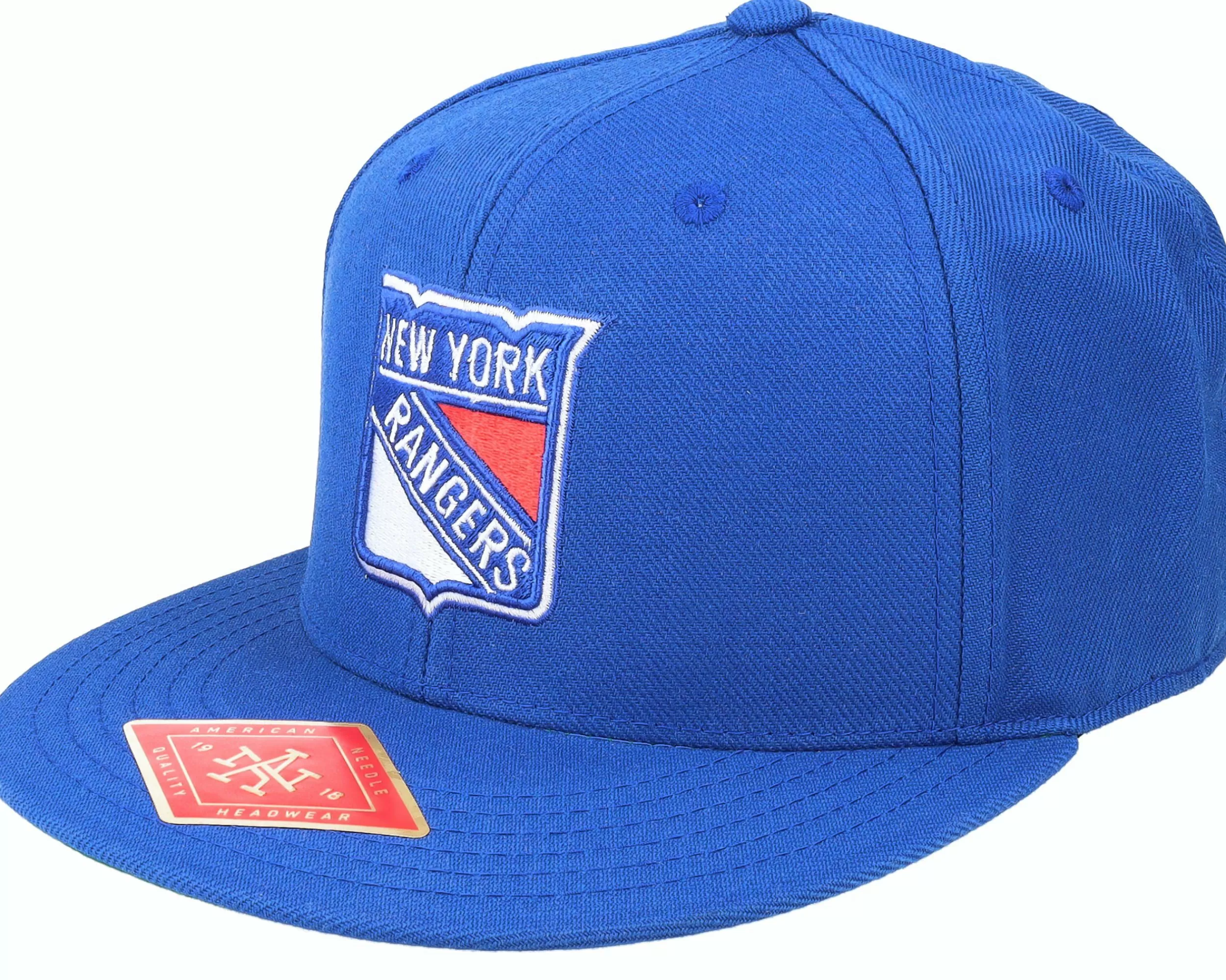 American Needle New York Rangers Deep Dish Fitted Royal Fitted - -Unisex Fitted