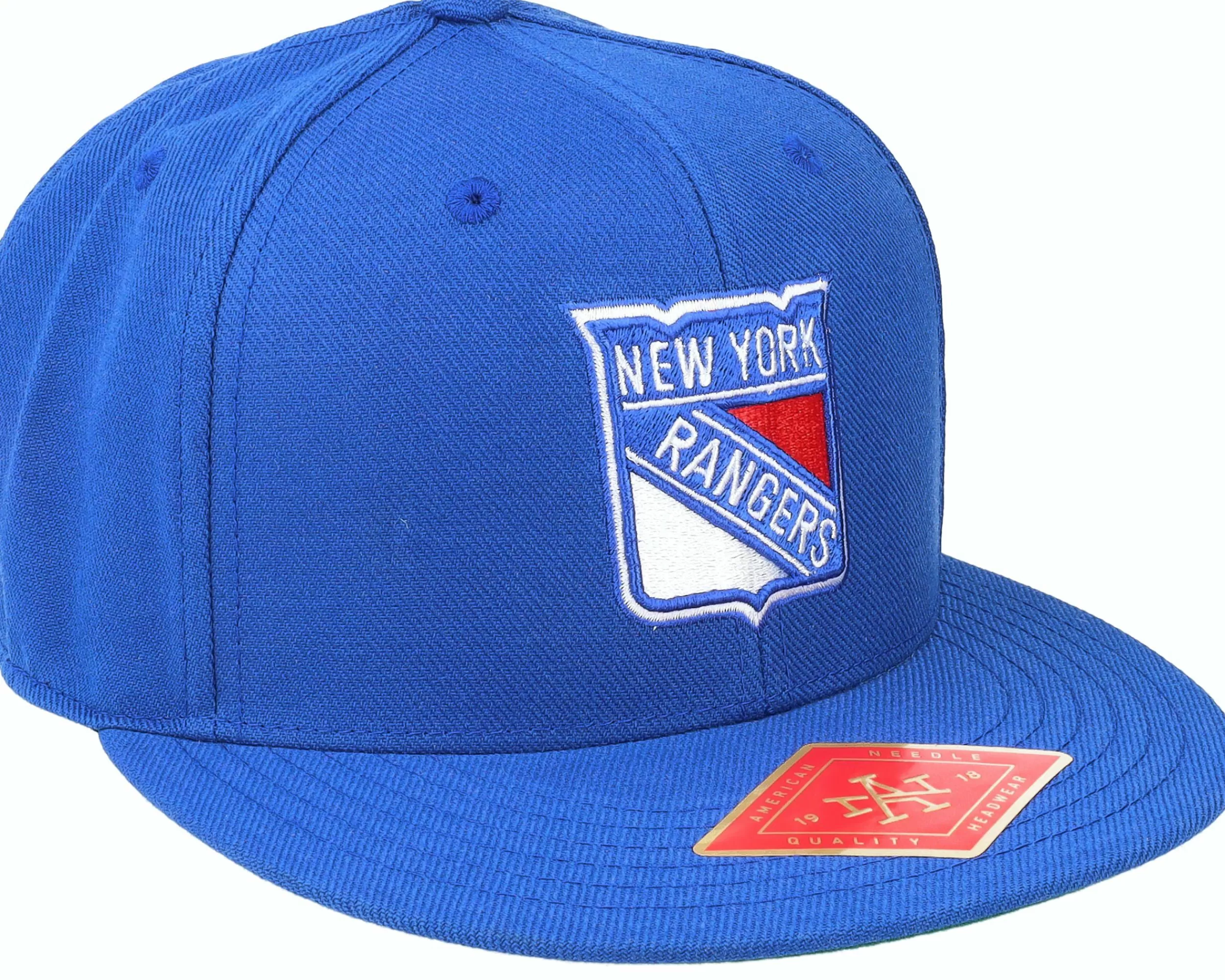 American Needle New York Rangers Deep Dish Fitted Royal Fitted - -Unisex Fitted