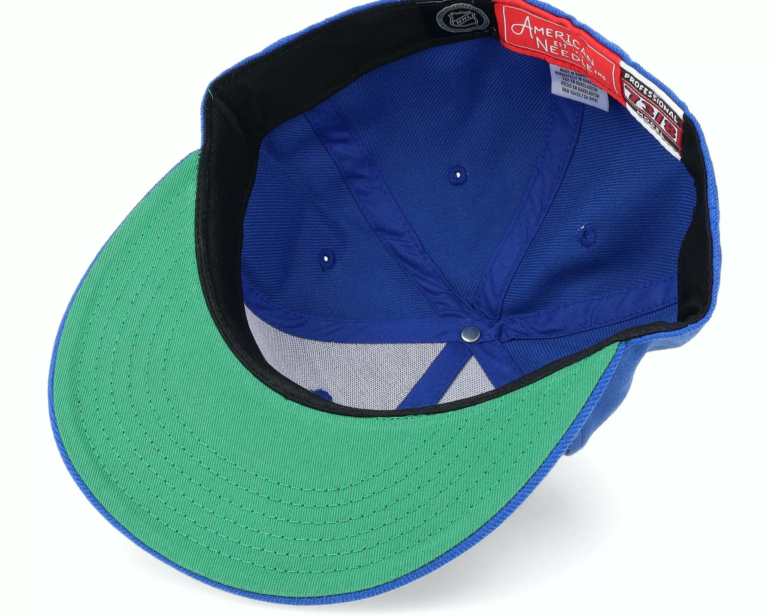 American Needle New York Rangers Deep Dish Fitted Royal Fitted - -Unisex Fitted