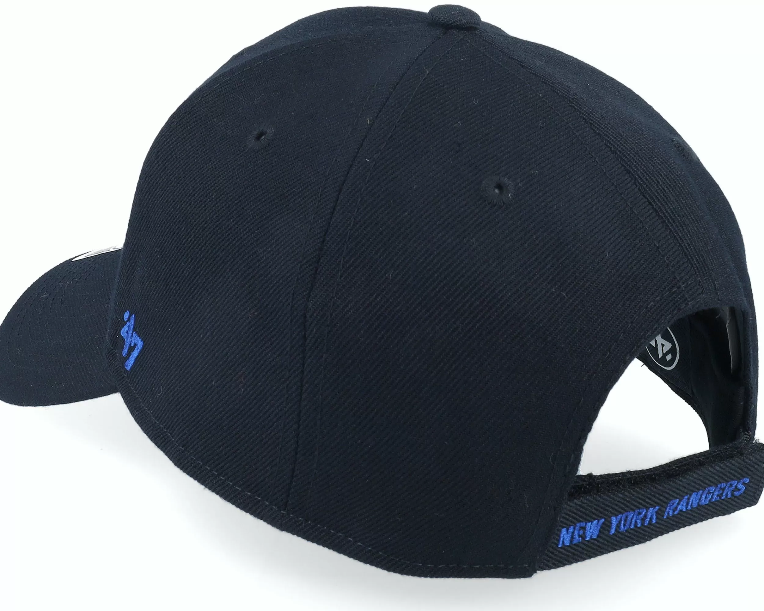 47 Brand New York Rangers Mvp Black/White Adjustable - -Unisex Adjustable