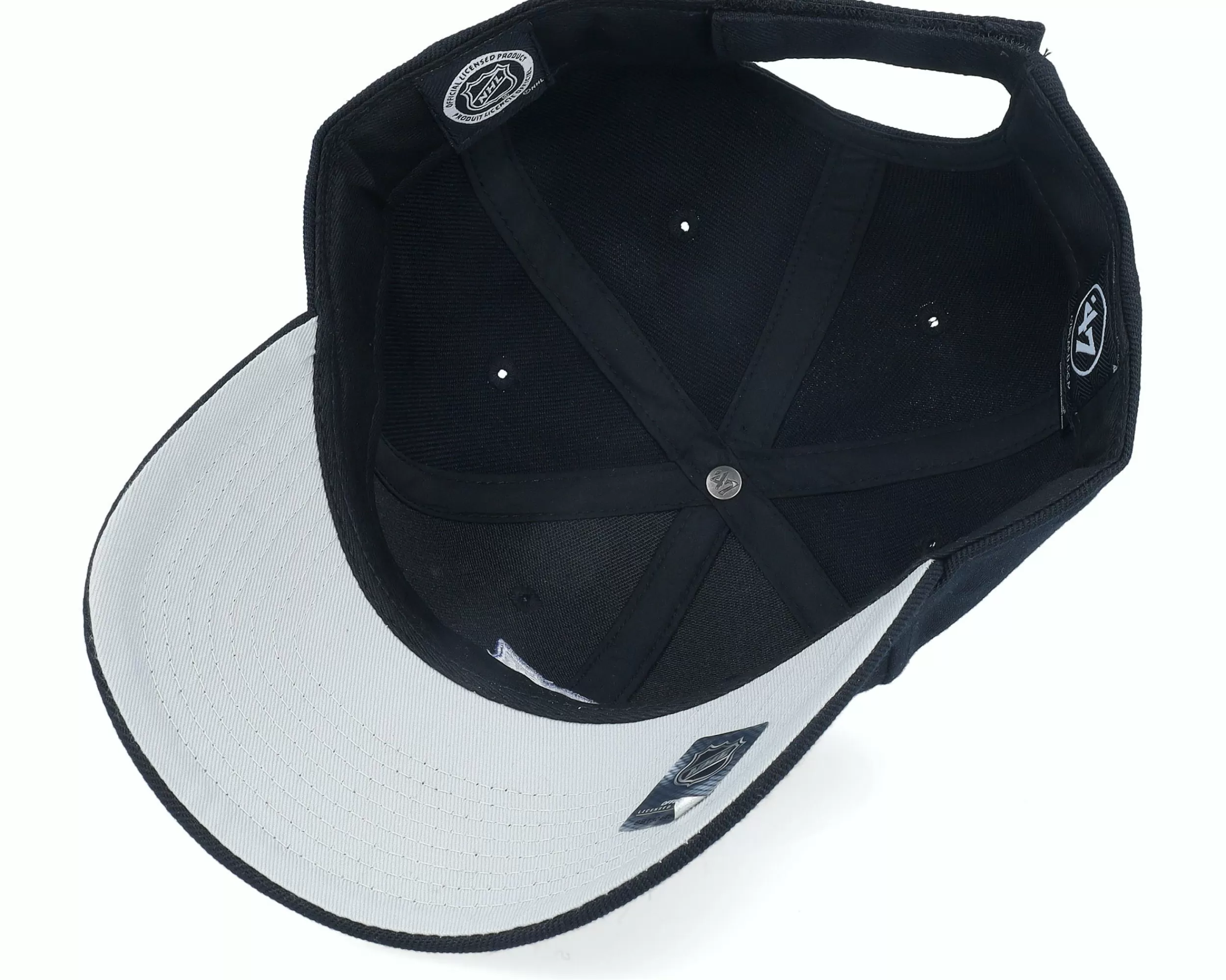 47 Brand New York Rangers Mvp Black/White Adjustable - -Unisex Adjustable
