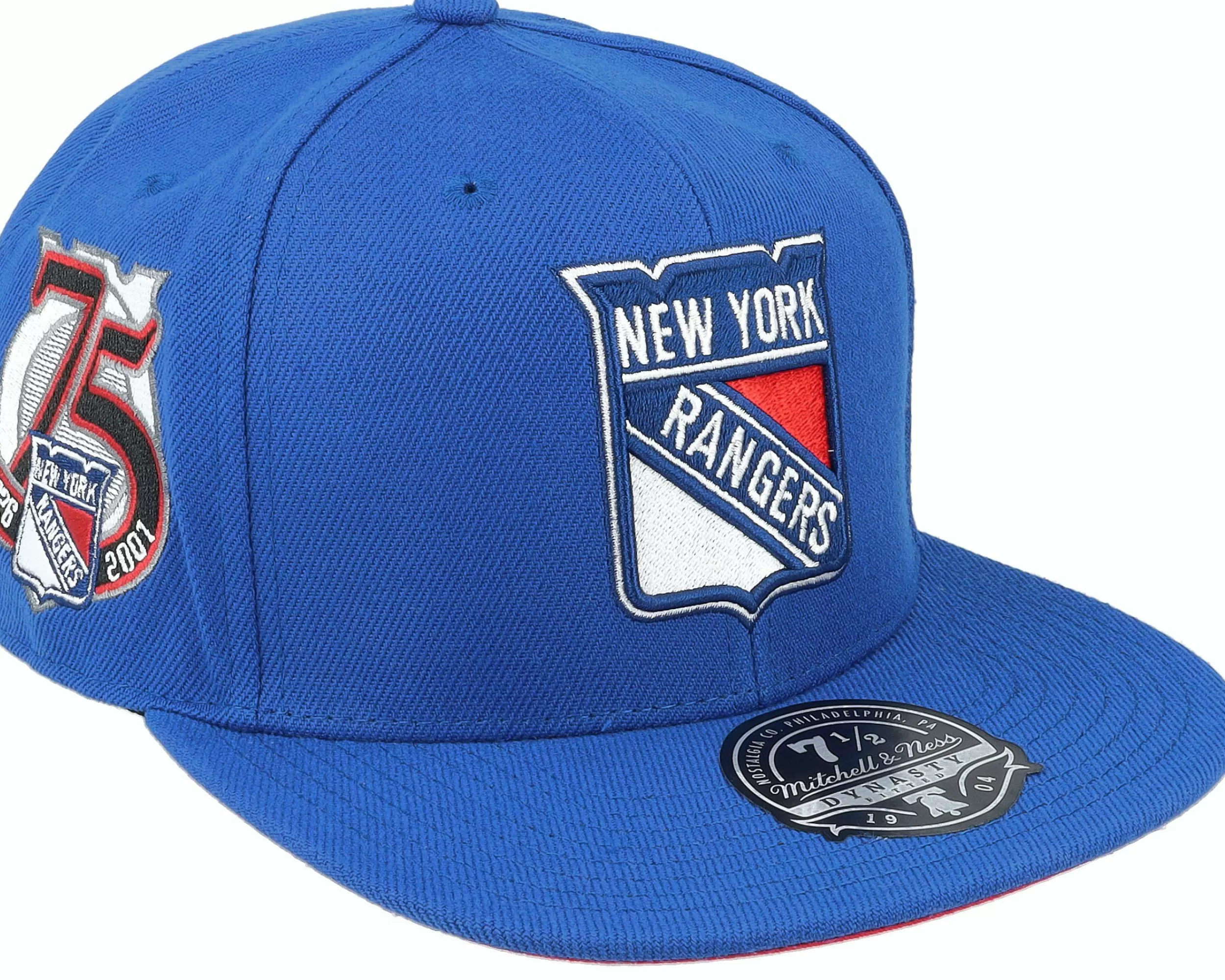 Mitchell & Ness New York Rangers Vintage Blue Fitted - -Unisex Fitted