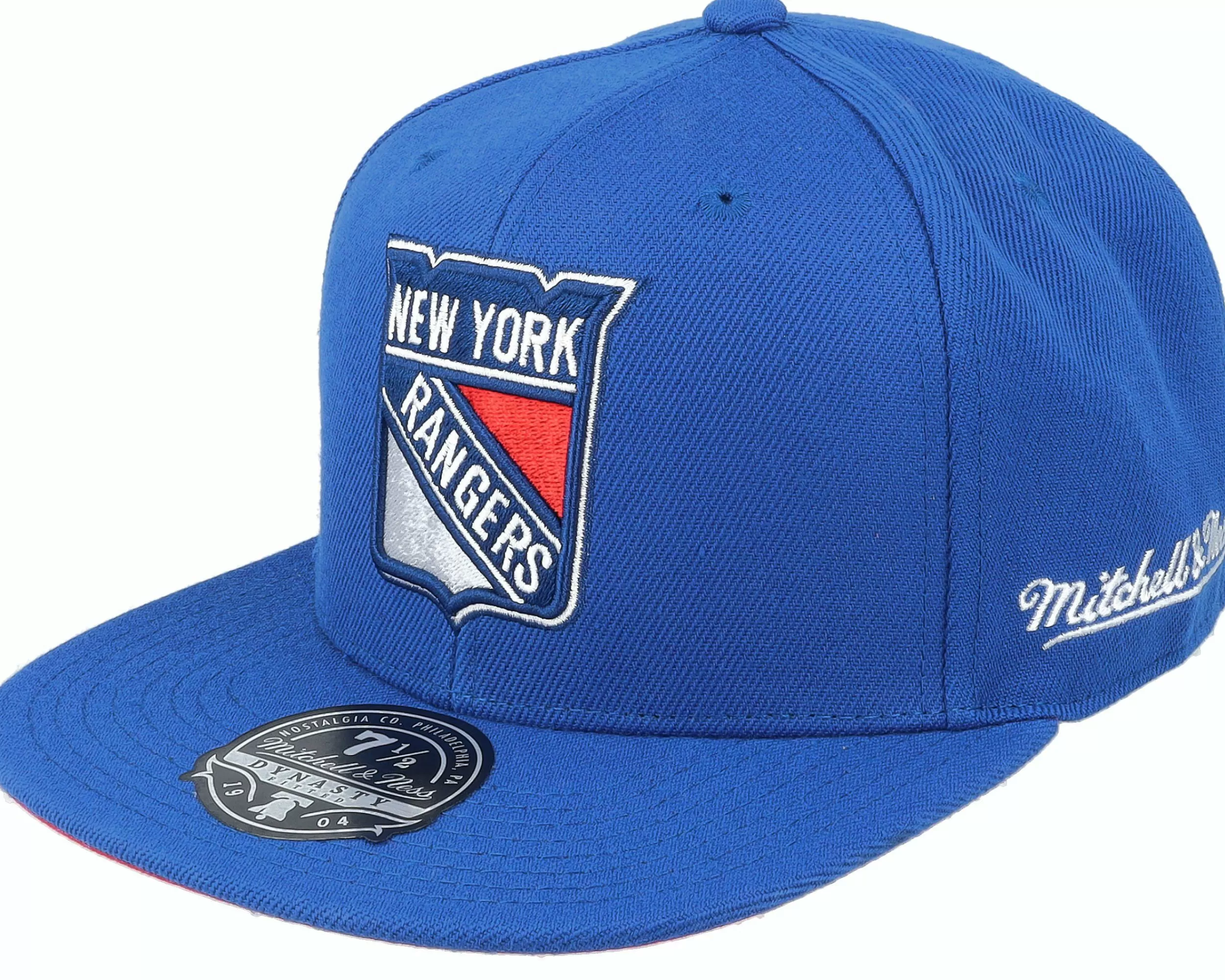 Mitchell & Ness New York Rangers Vintage Blue Fitted - -Unisex Fitted