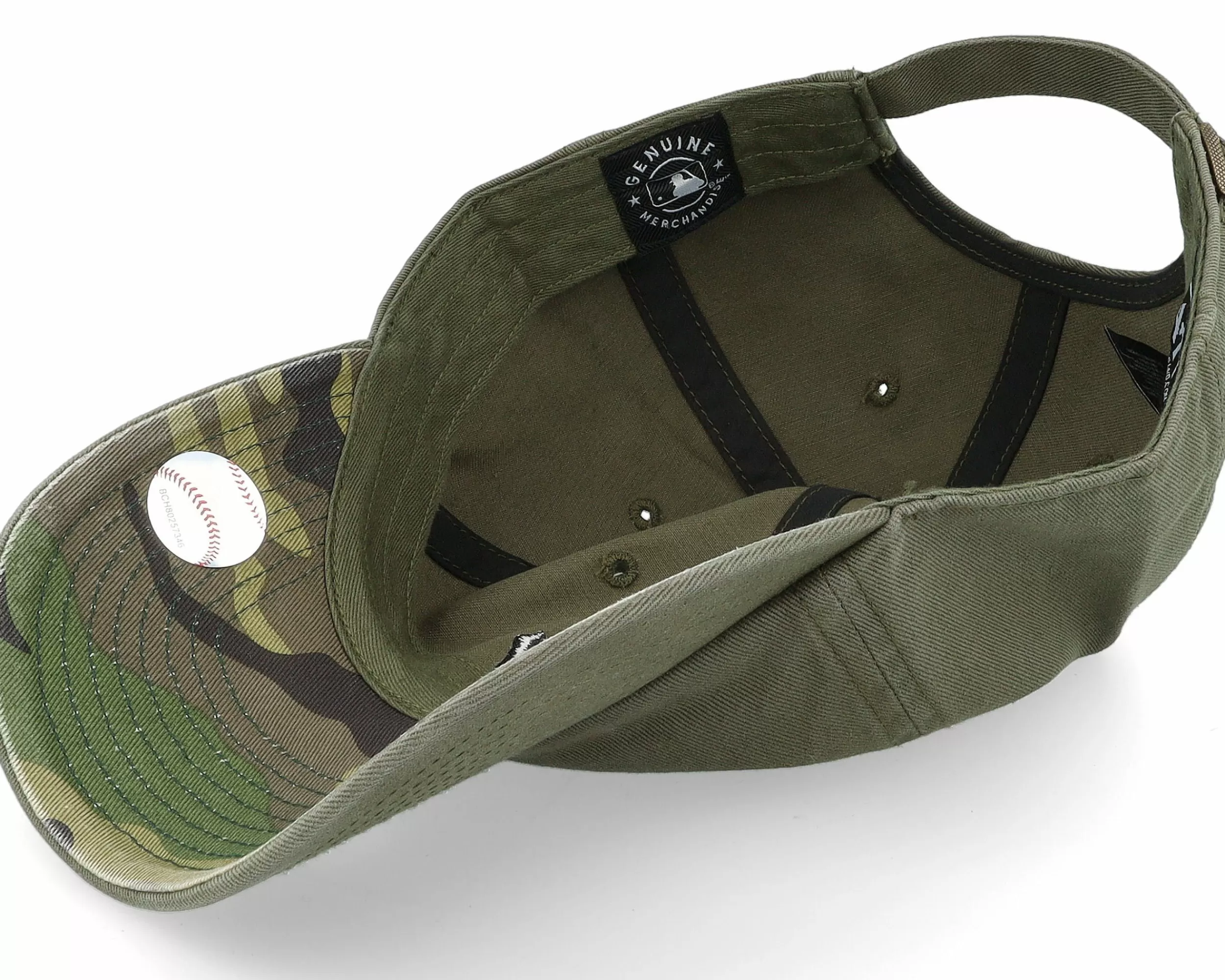 47 Brand New York Yankees Ballpark Camo Clean Up Sandalwood Dad Cap - -Unisex Dad Cap