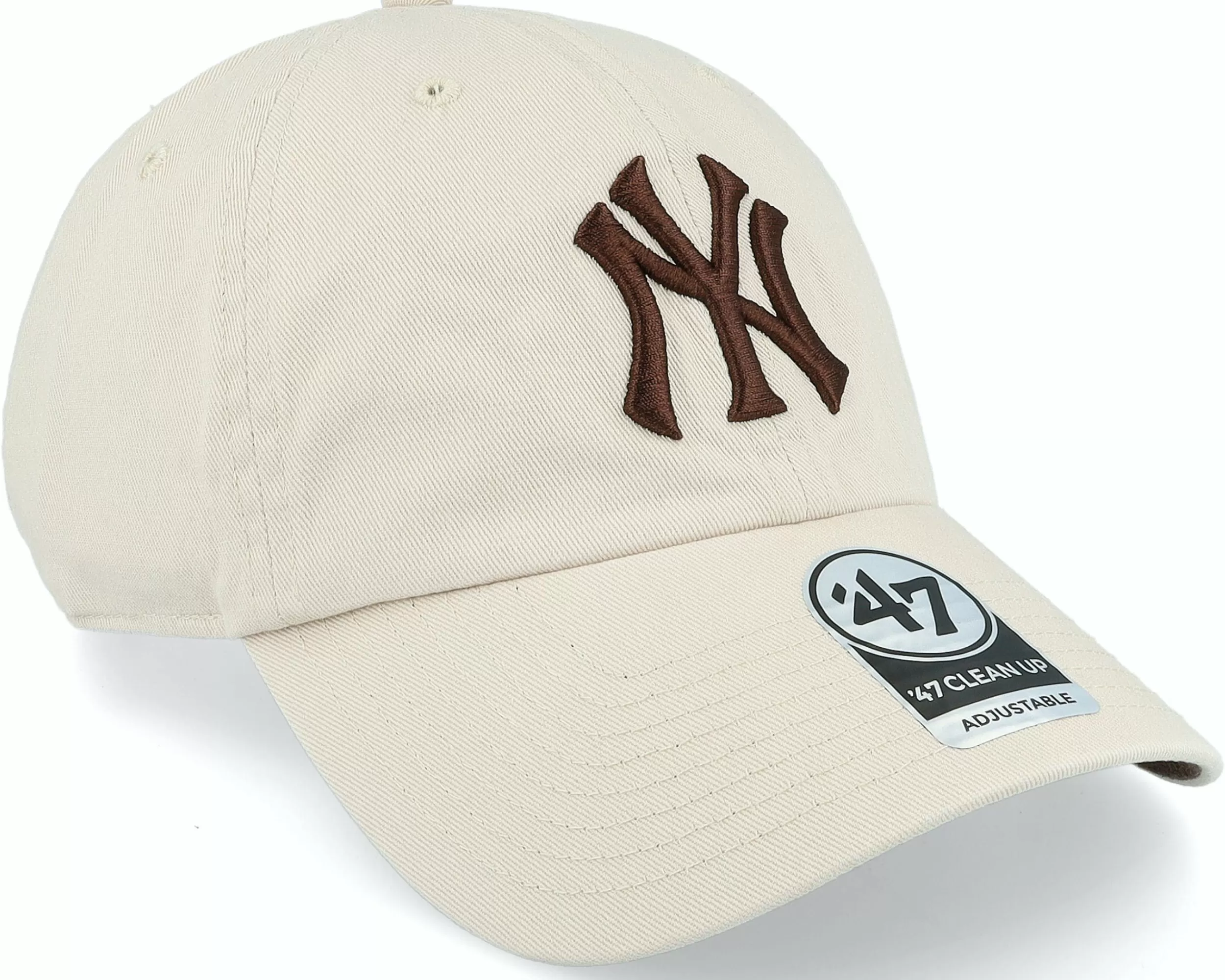 47 Brand New York Yankees Ballpark Clean Up Bone Dad Cap - -Unisex Dad Cap