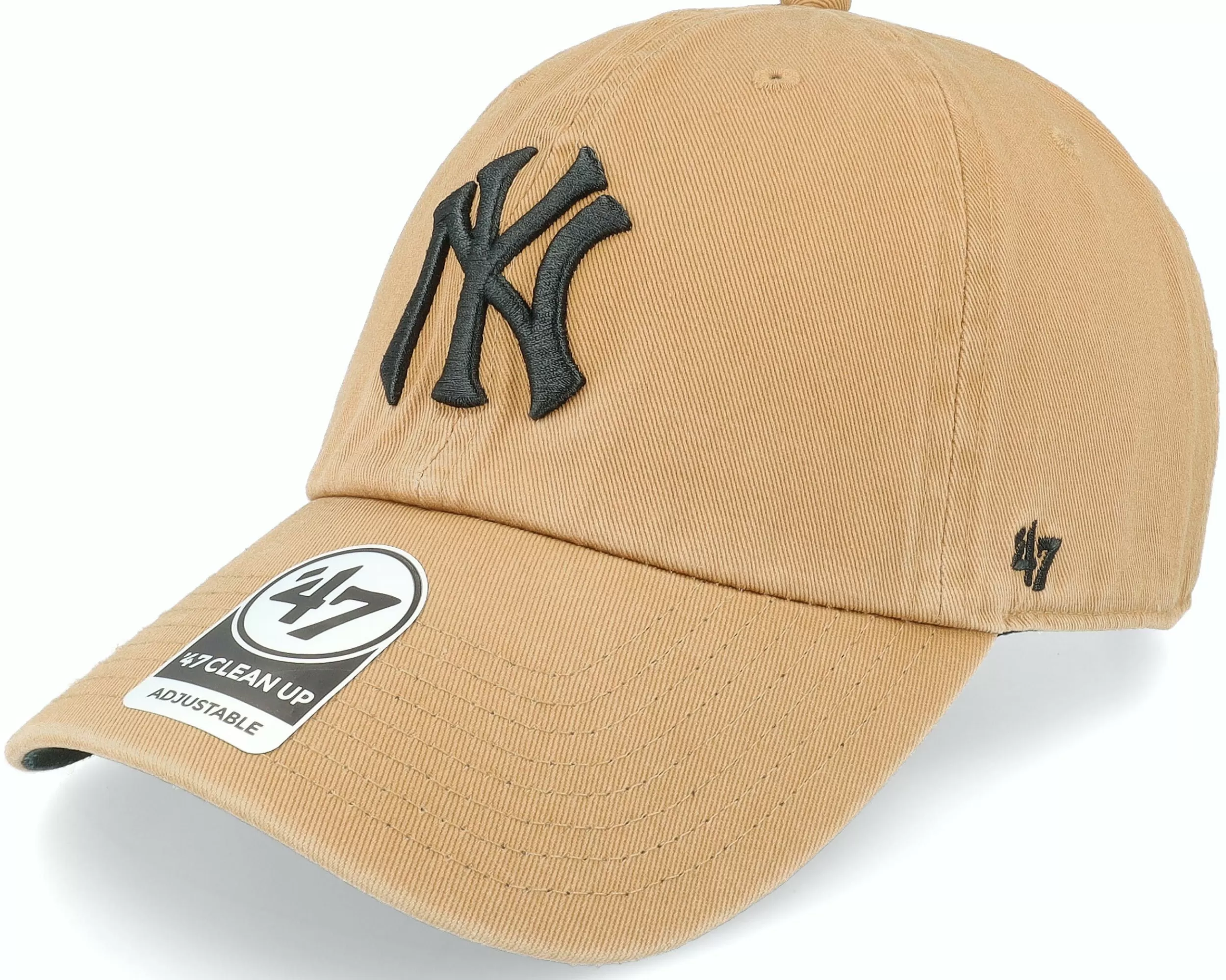 47 Brand New York Yankees Ballpark Clean Up Camel Dad Cap - -Unisex Dad Cap