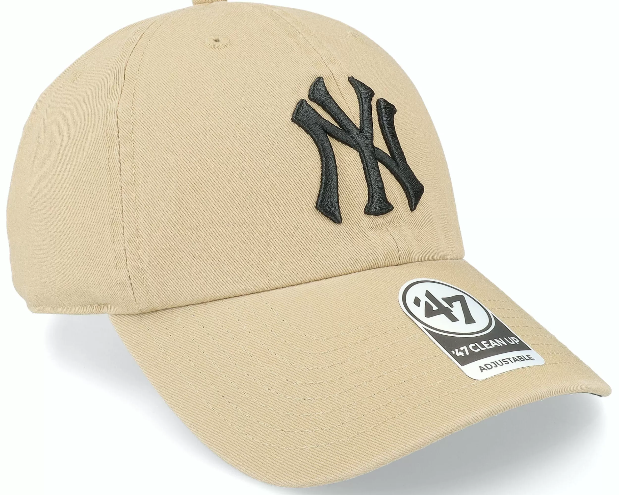 47 Brand New York Yankees Ballpark Clean Up Khaki Dad Cap - -Unisex Dad Cap
