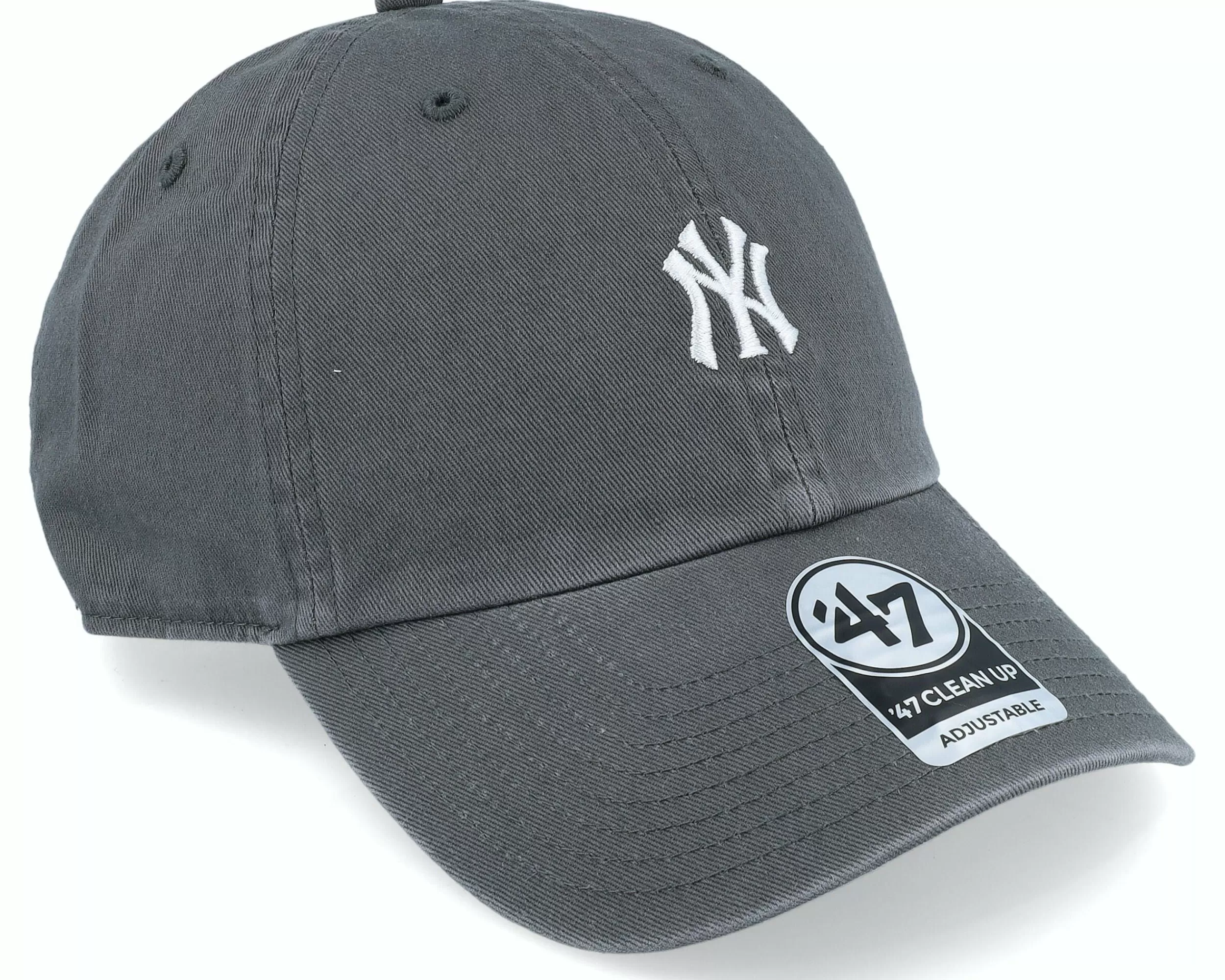 47 Brand New York Yankees Base Runner Clean Up Charcoal Dad Cap - -Unisex Dad Cap