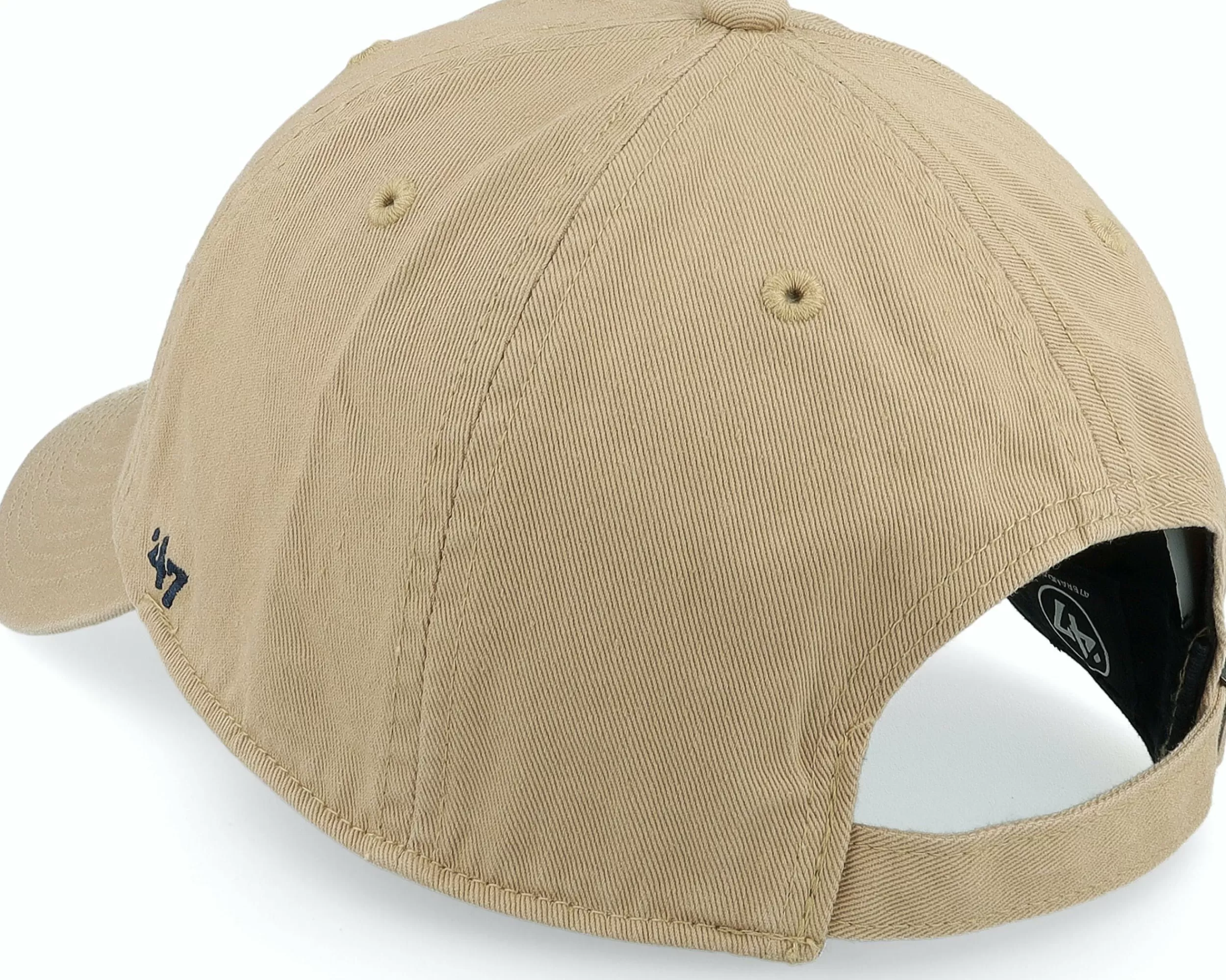 47 Brand New York Yankees Base Runner Clean Up Khaki Dad Cap - -Unisex Dad Cap