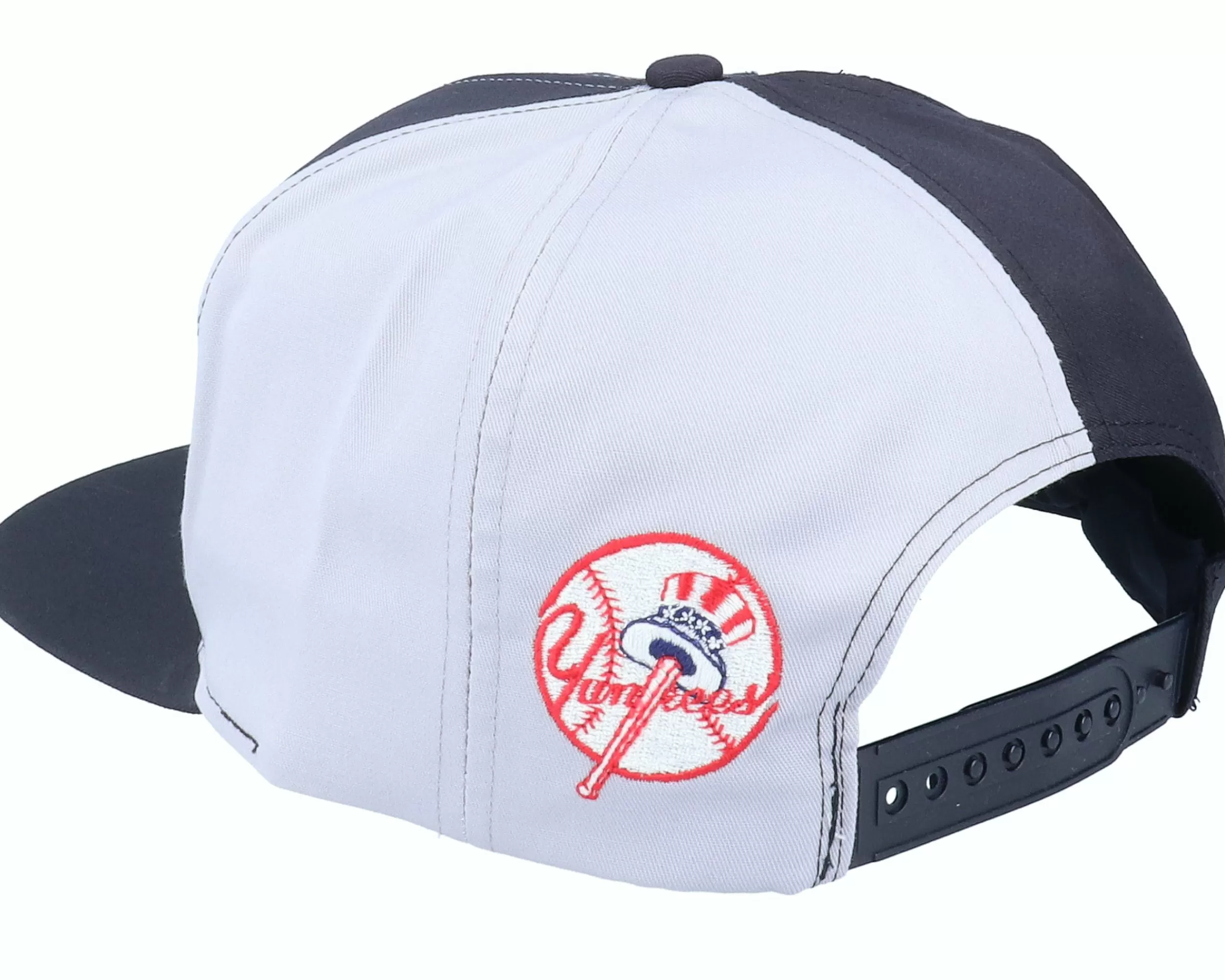 Twins Enterprise New York Yankees Big Text Mlb Vintage Navy/Grey Snapback - -Unisex Snapback