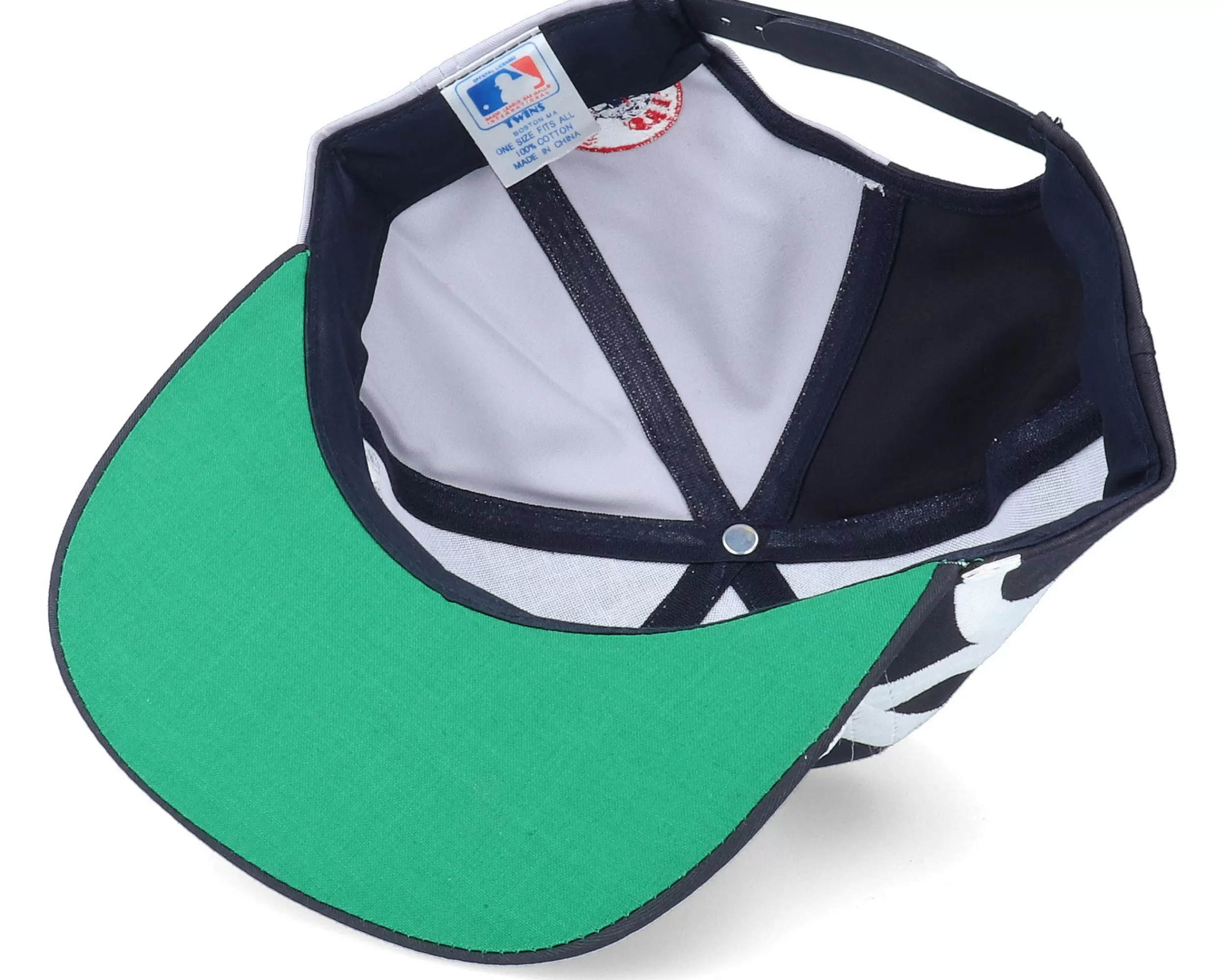 Twins Enterprise New York Yankees Big Text Mlb Vintage Navy/Grey Snapback - -Unisex Snapback