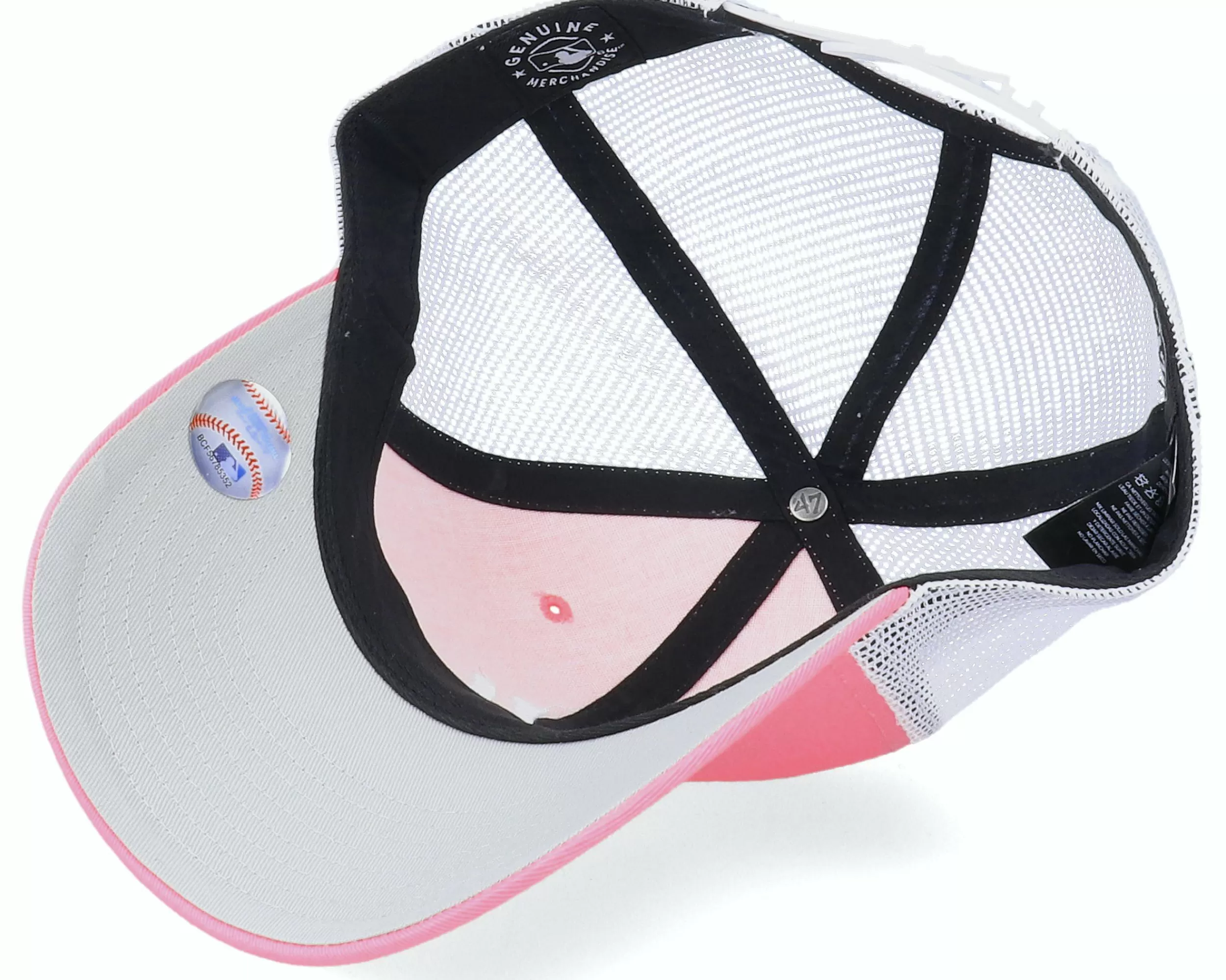 47 Brand New York Yankees Branson Mvp Rose Pink/White - -Unisex Trucker