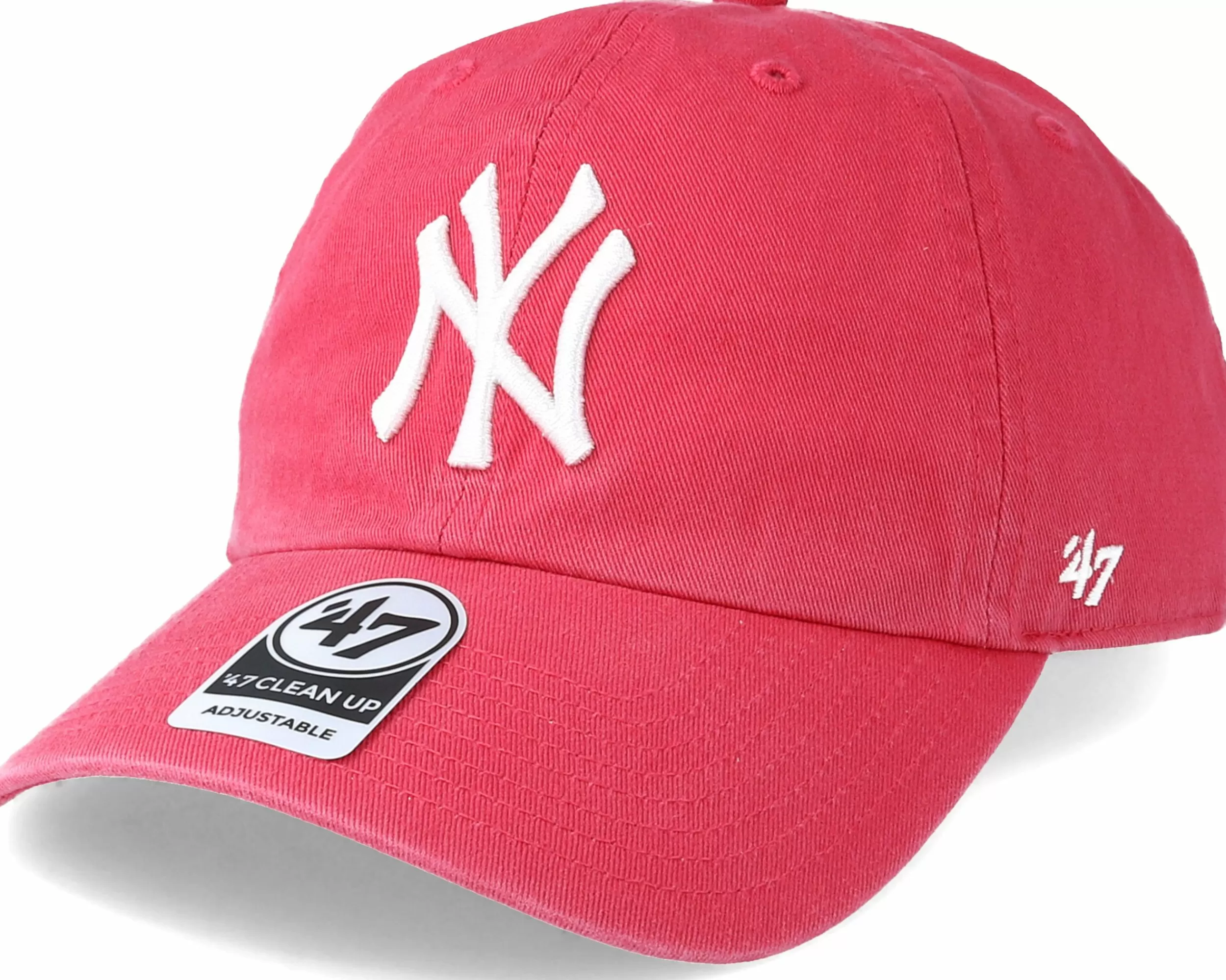 47 Brand New York Yankees Clean Up Berry Adjustable - -Unisex Dad Cap
