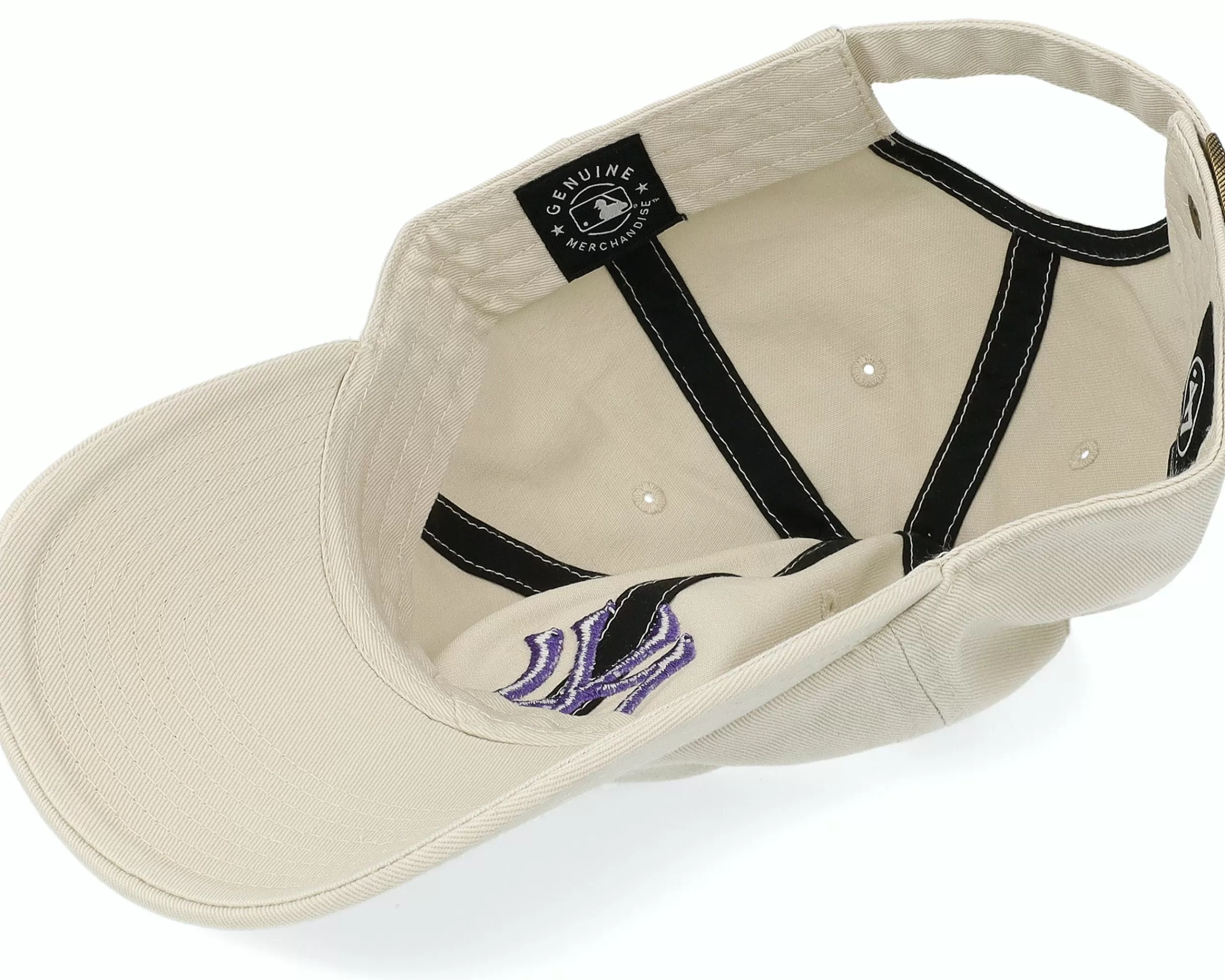 47 Brand New York Yankees Clean Up Bone Dad/Purple Cap - -Unisex Dad Cap