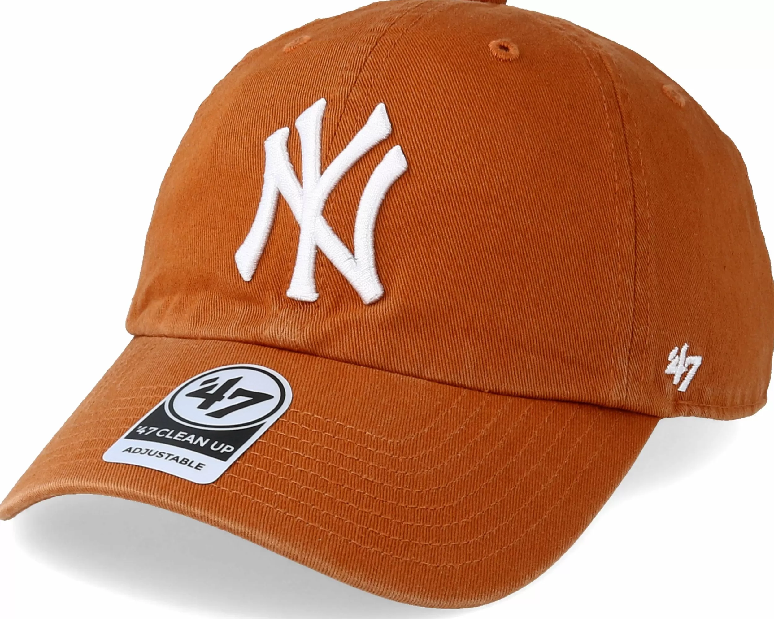 47 Brand New York Yankees Clean Up Burnt Orange Adjustable - -Unisex Dad Cap