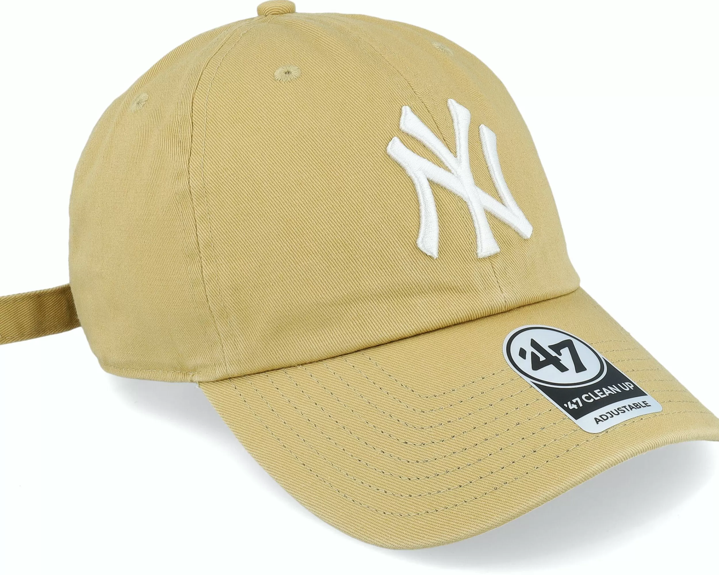 47 Brand New York Yankees Clean Up Tan Adjustable - -Unisex Dad Cap