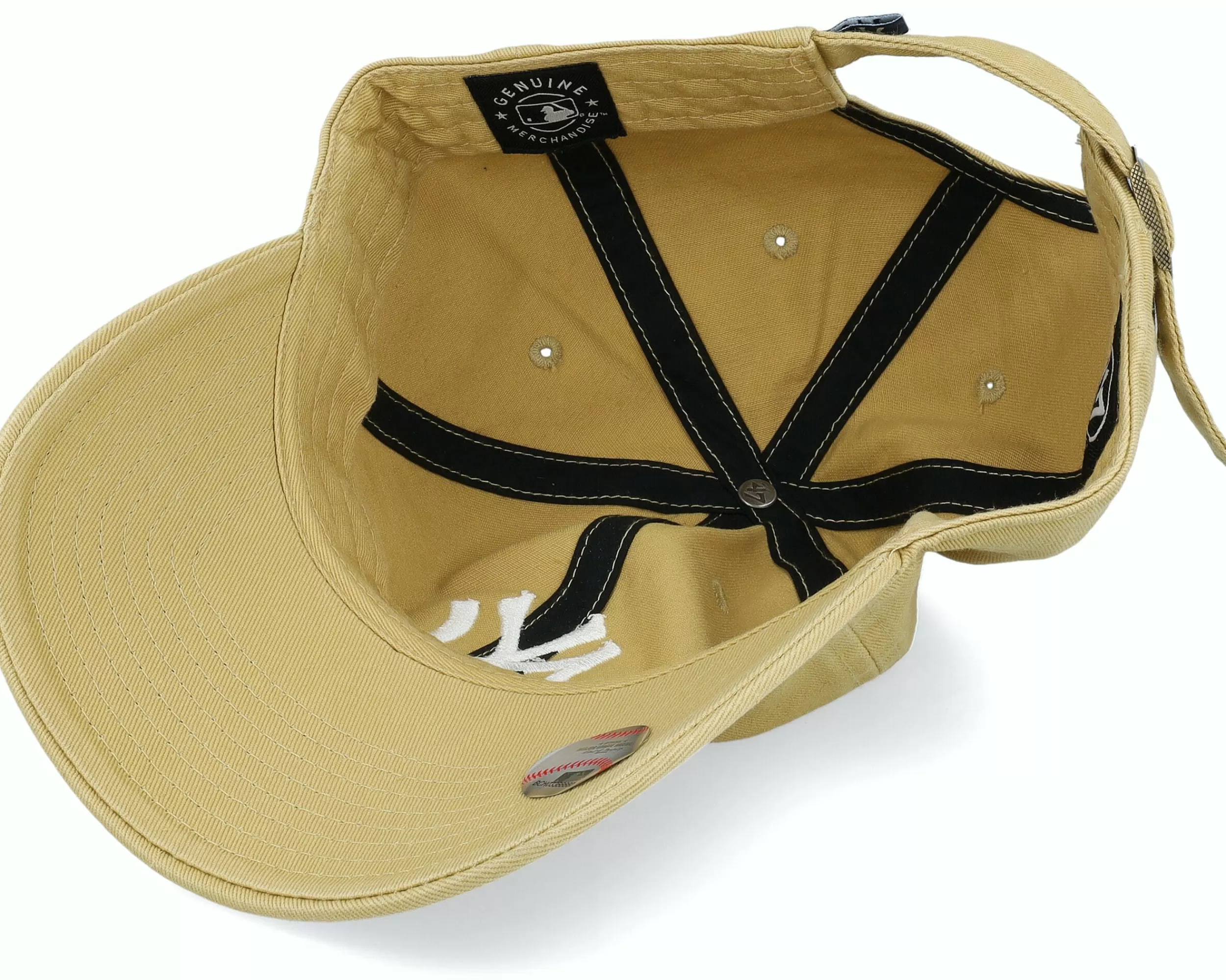47 Brand New York Yankees Clean Up Tan Adjustable - -Unisex Dad Cap