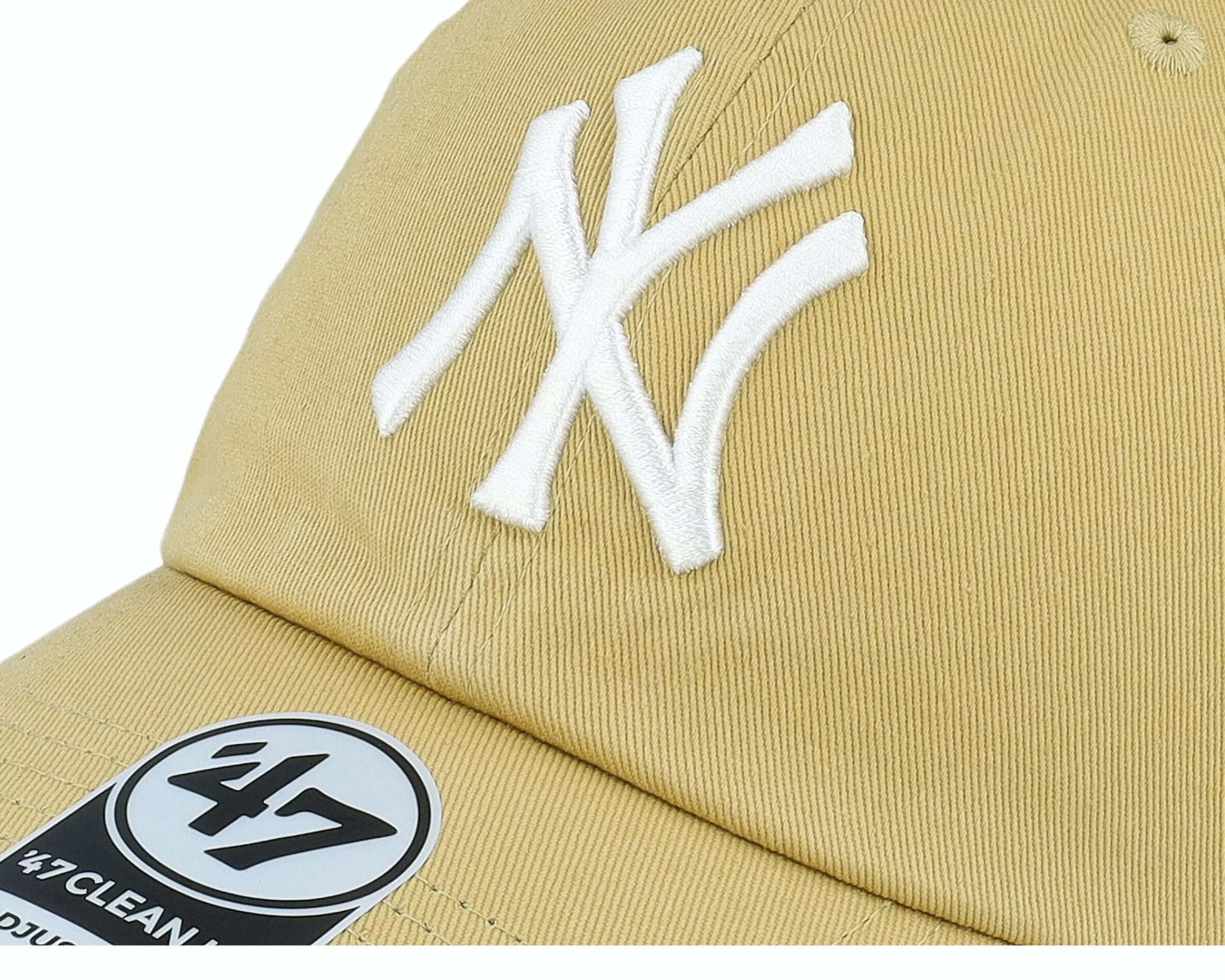 47 Brand New York Yankees Clean Up Tan Adjustable - -Unisex Dad Cap