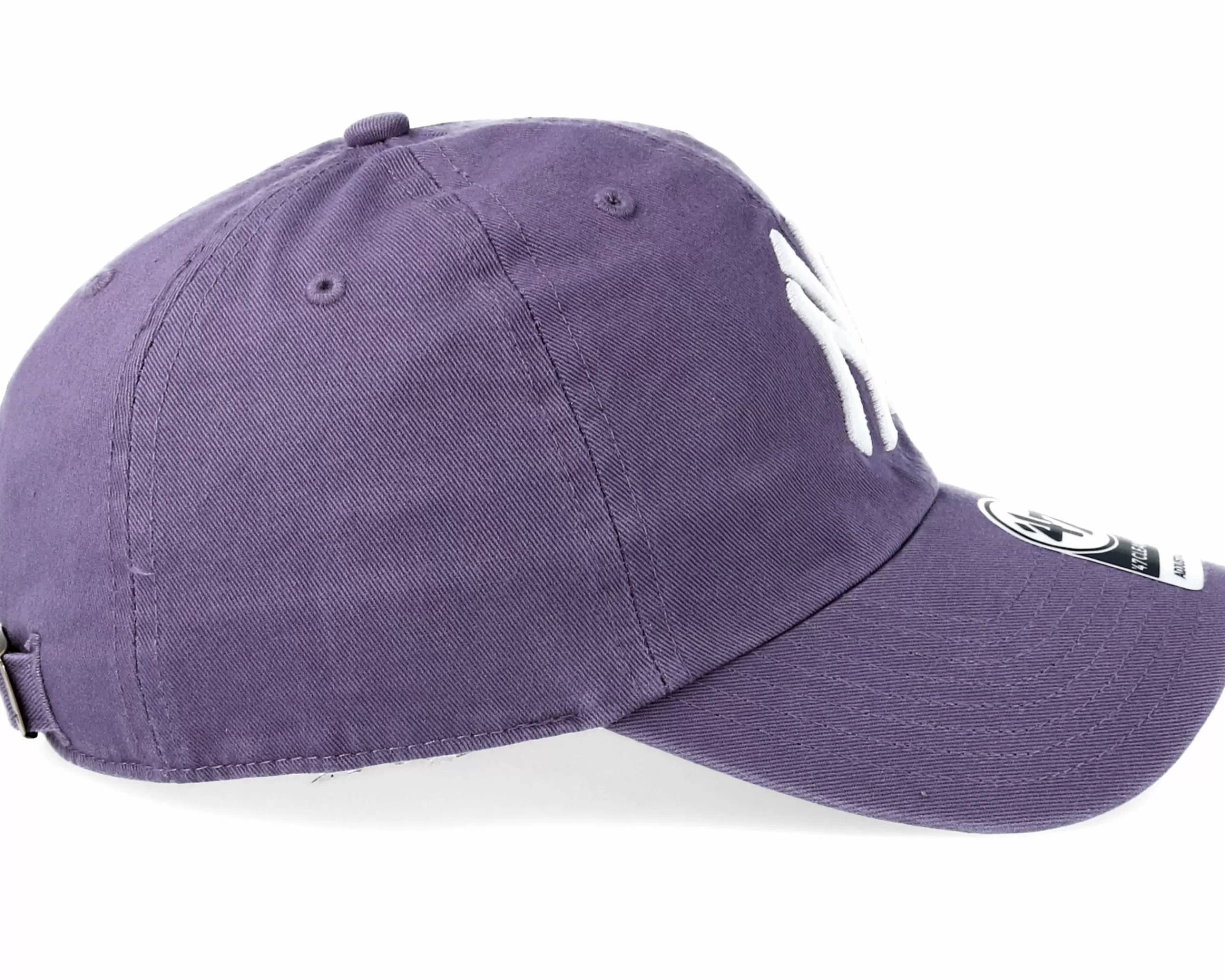 47 Brand New York Yankees Clean Up White/Iris Adjustable - -Unisex Dad Cap