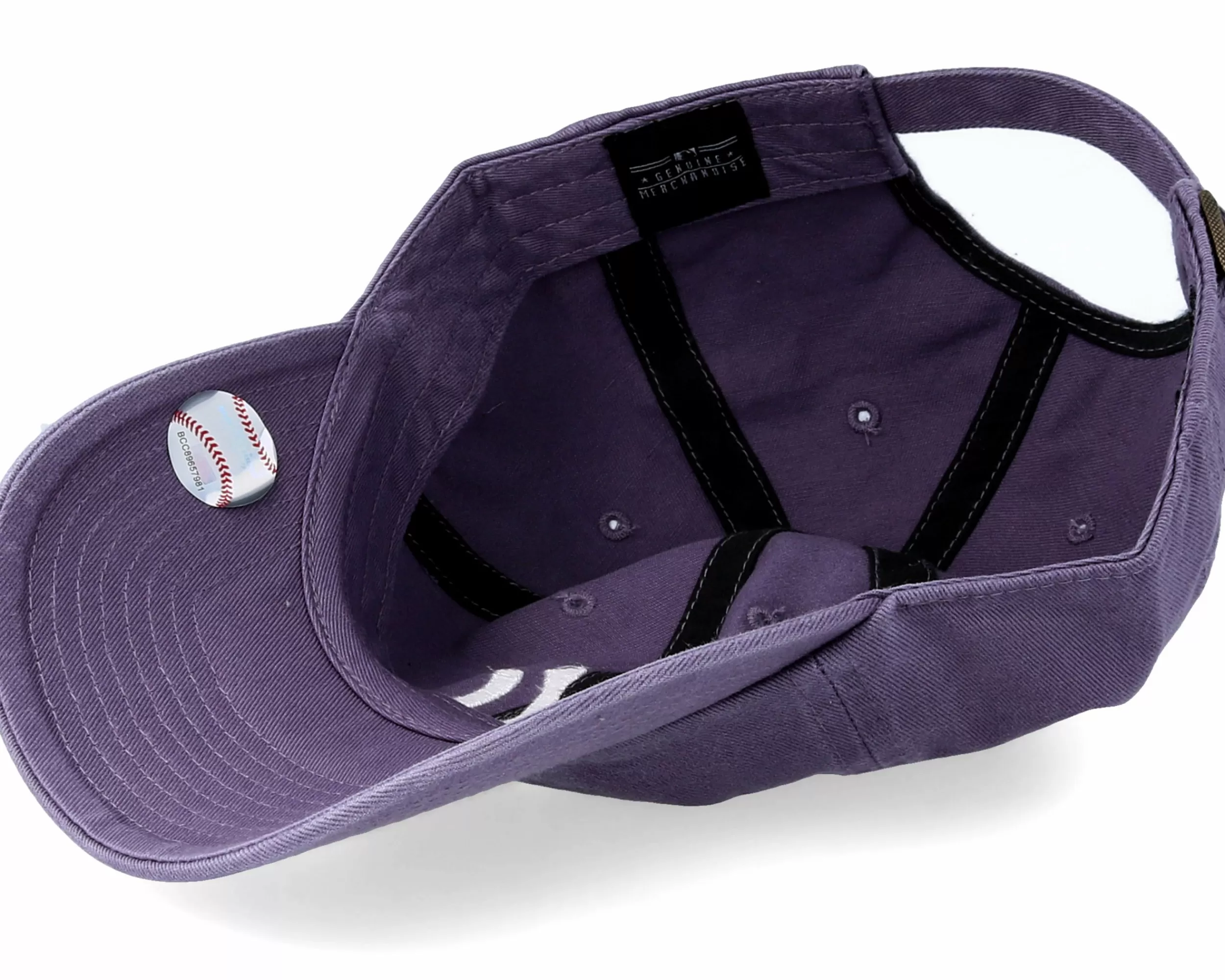 47 Brand New York Yankees Clean Up White/Iris Adjustable - -Unisex Dad Cap