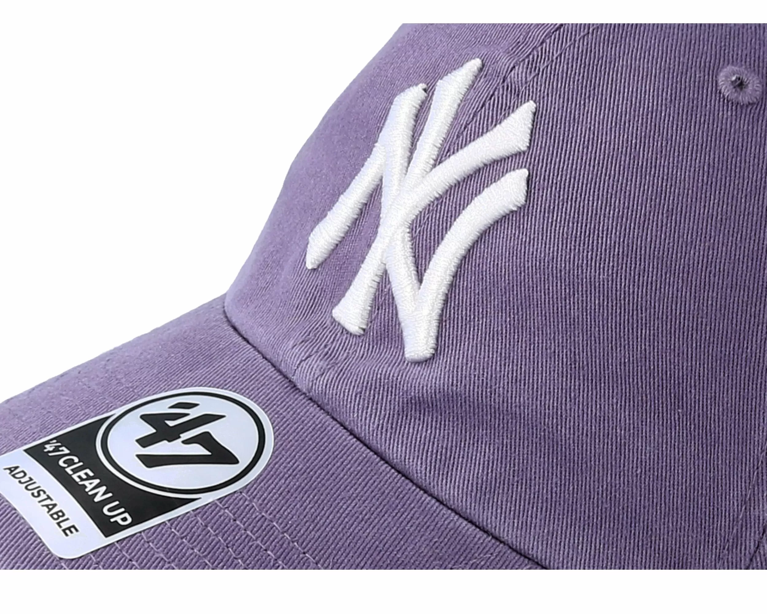 47 Brand New York Yankees Clean Up White/Iris Adjustable - -Unisex Dad Cap