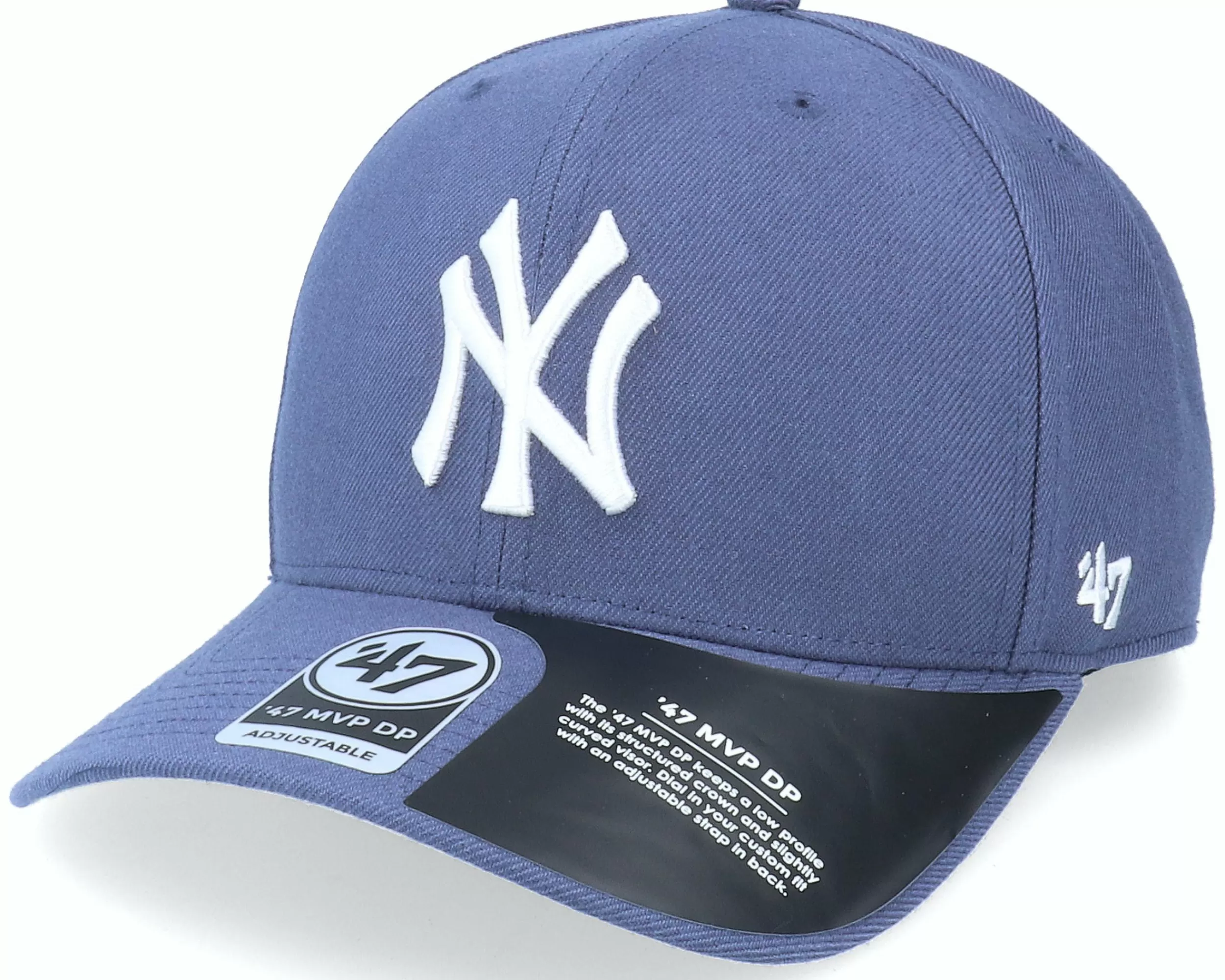 47 Brand New York Yankees Cold Zone ‘47 Mvp Dp Timber Blue/White Adjustable - -Unisex Adjustable