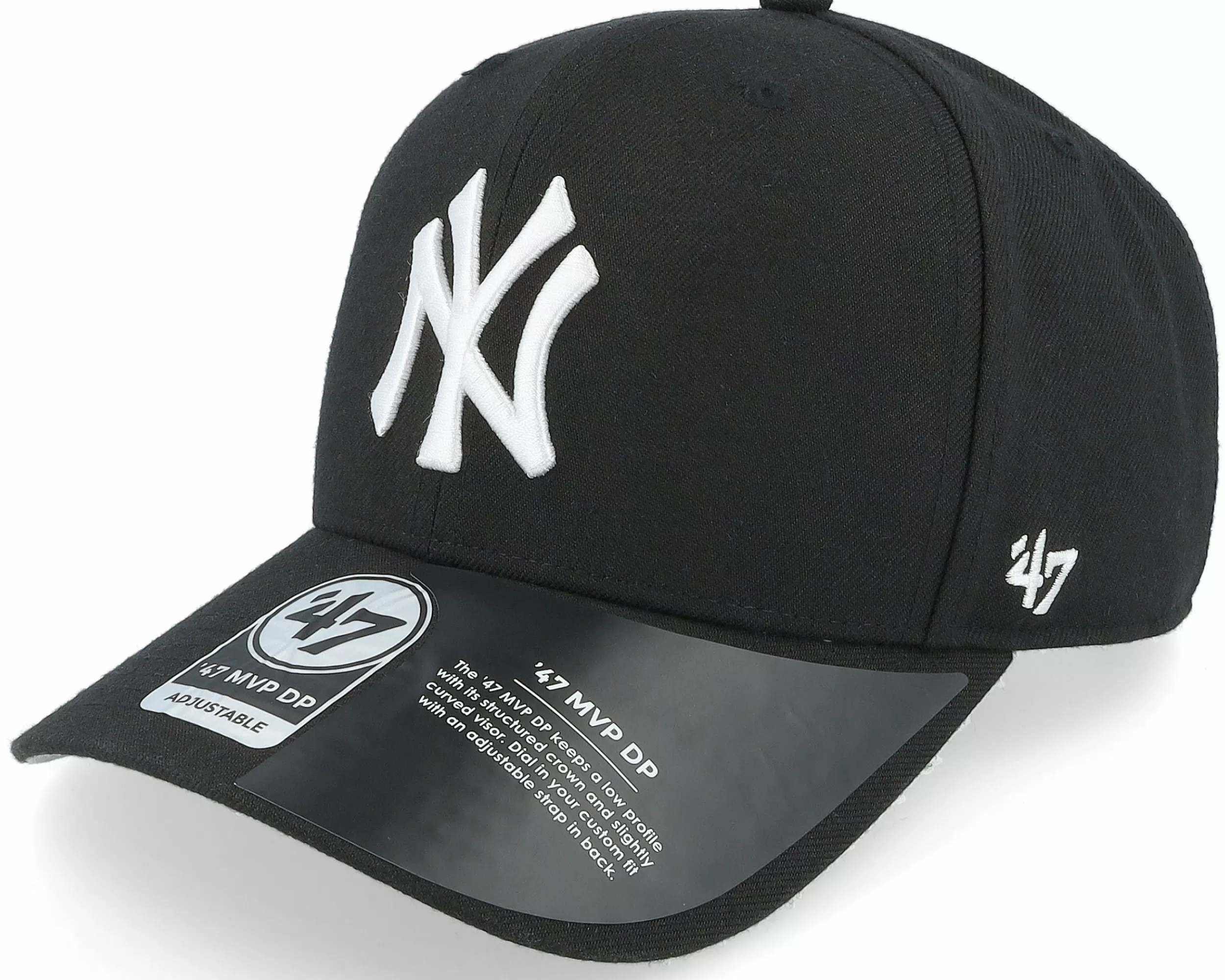 47 Brand New York Yankees Cold Zone Mvp Dp Black/White Adjustable - -Unisex Adjustable