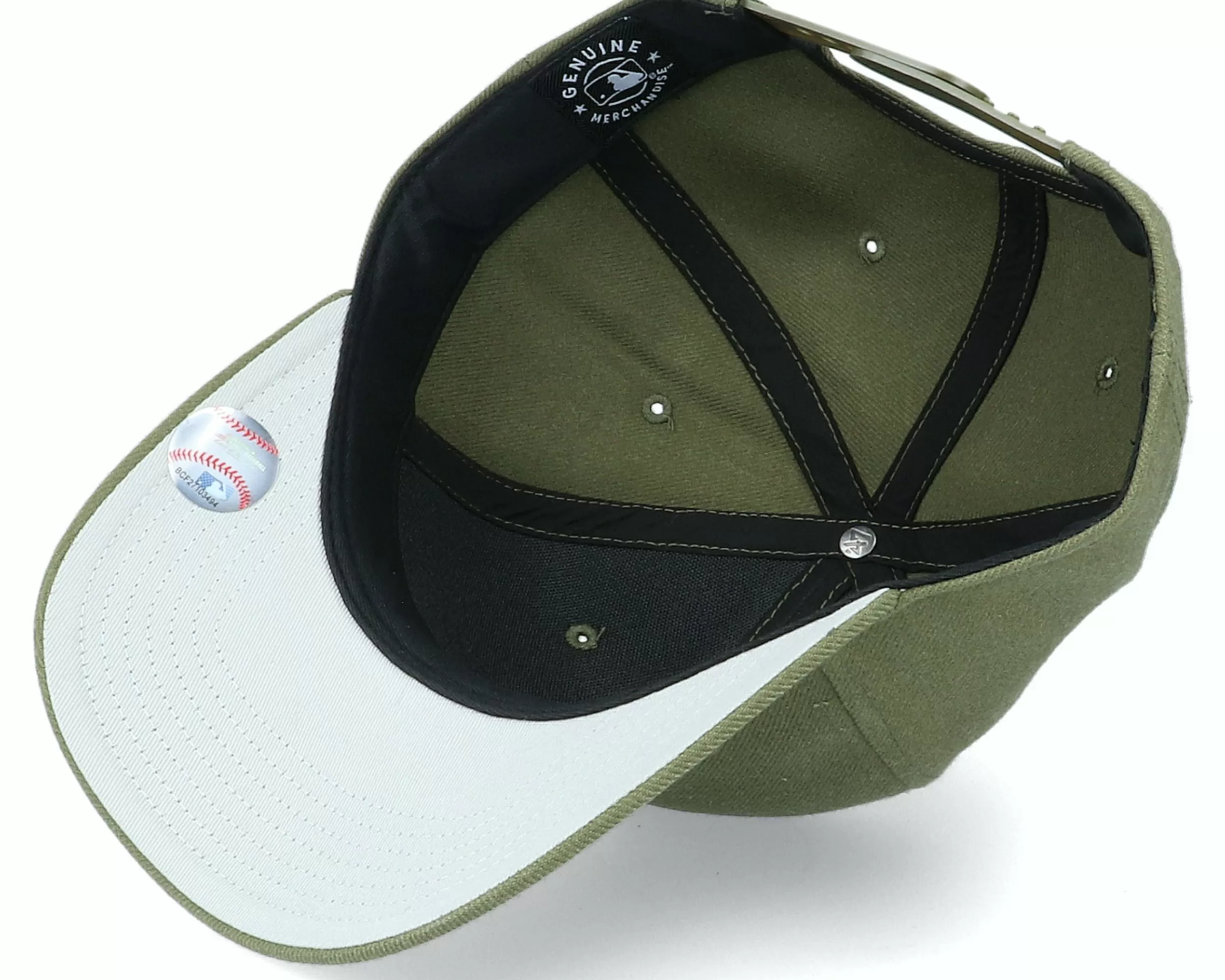 47 Brand New York Yankees Cold Zone Mvp Dp Sandalwood Green/White Adjustable - -Unisex Adjustable