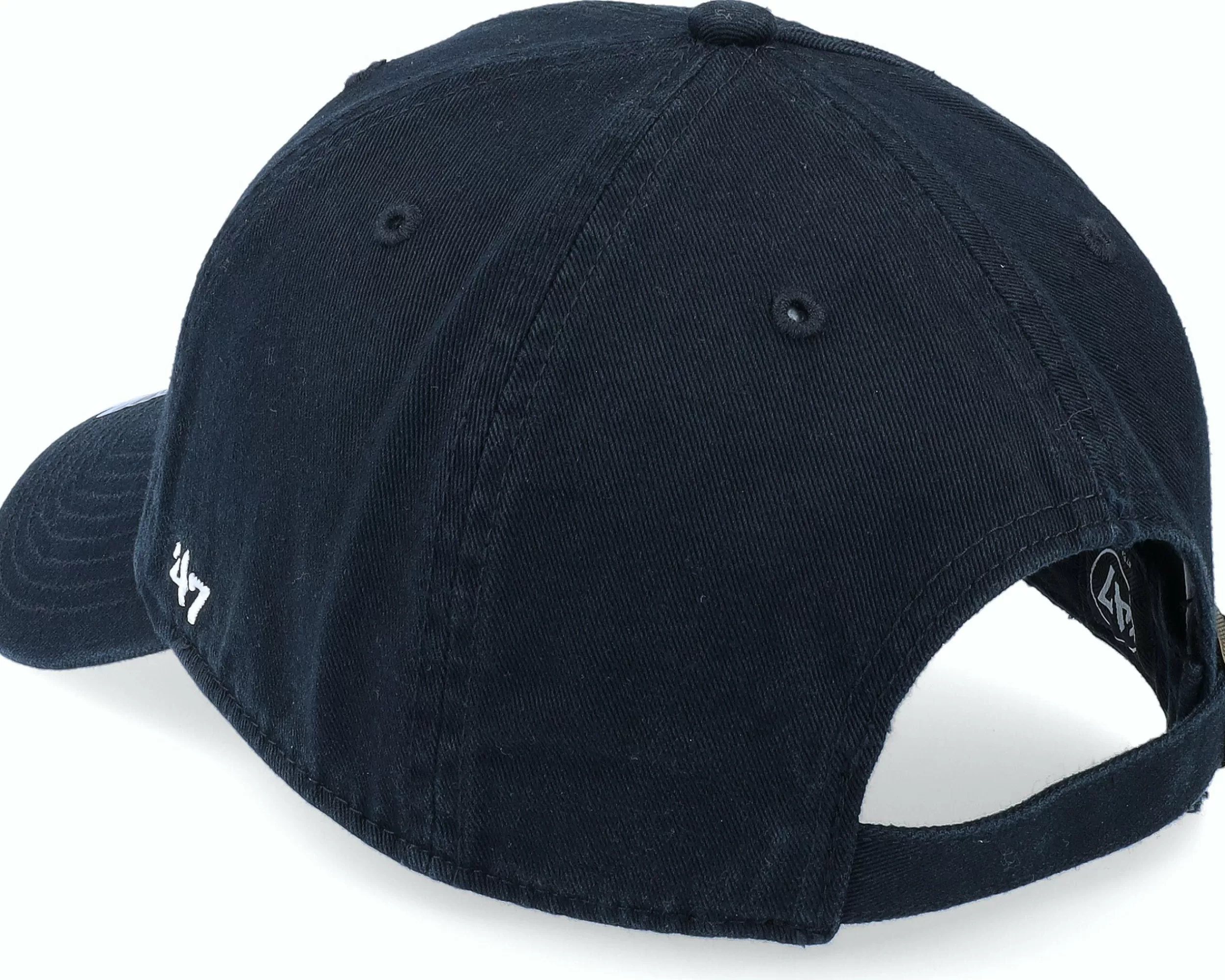 47 Brand New York Yankees Mlb Ballpark Clean Up Black Dad Cap - -Unisex Dad Cap