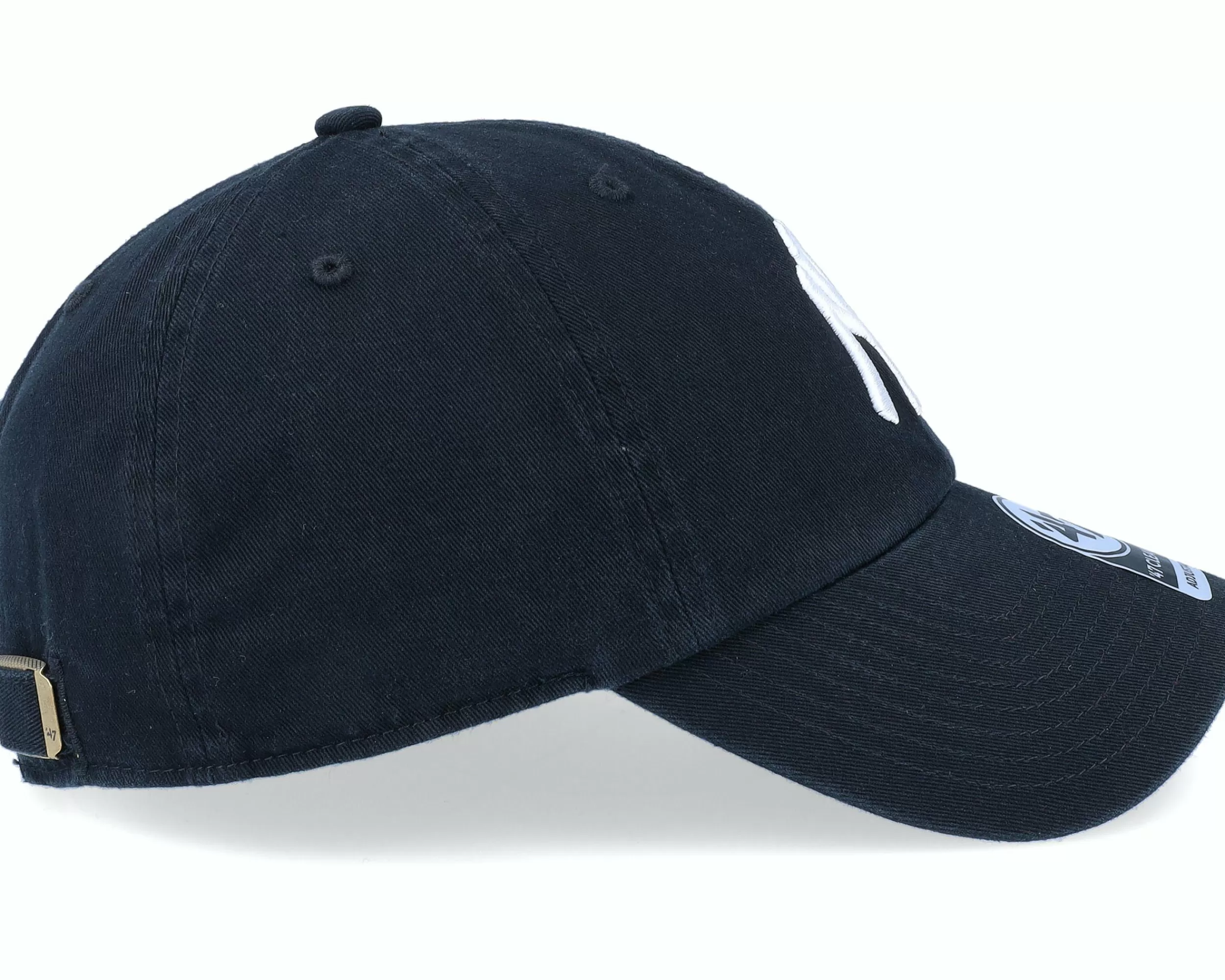 47 Brand New York Yankees Mlb Ballpark Clean Up Black Dad Cap - -Unisex Dad Cap