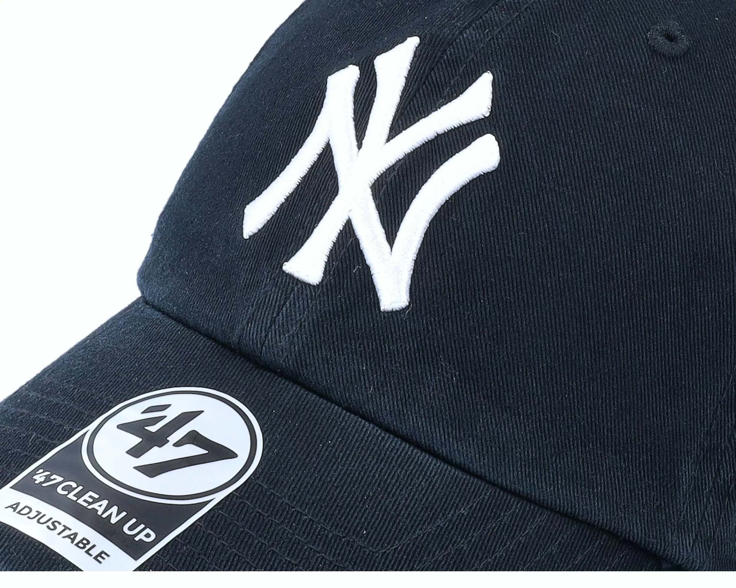 47 Brand New York Yankees Mlb Ballpark Clean Up Black Dad Cap - -Unisex Dad Cap