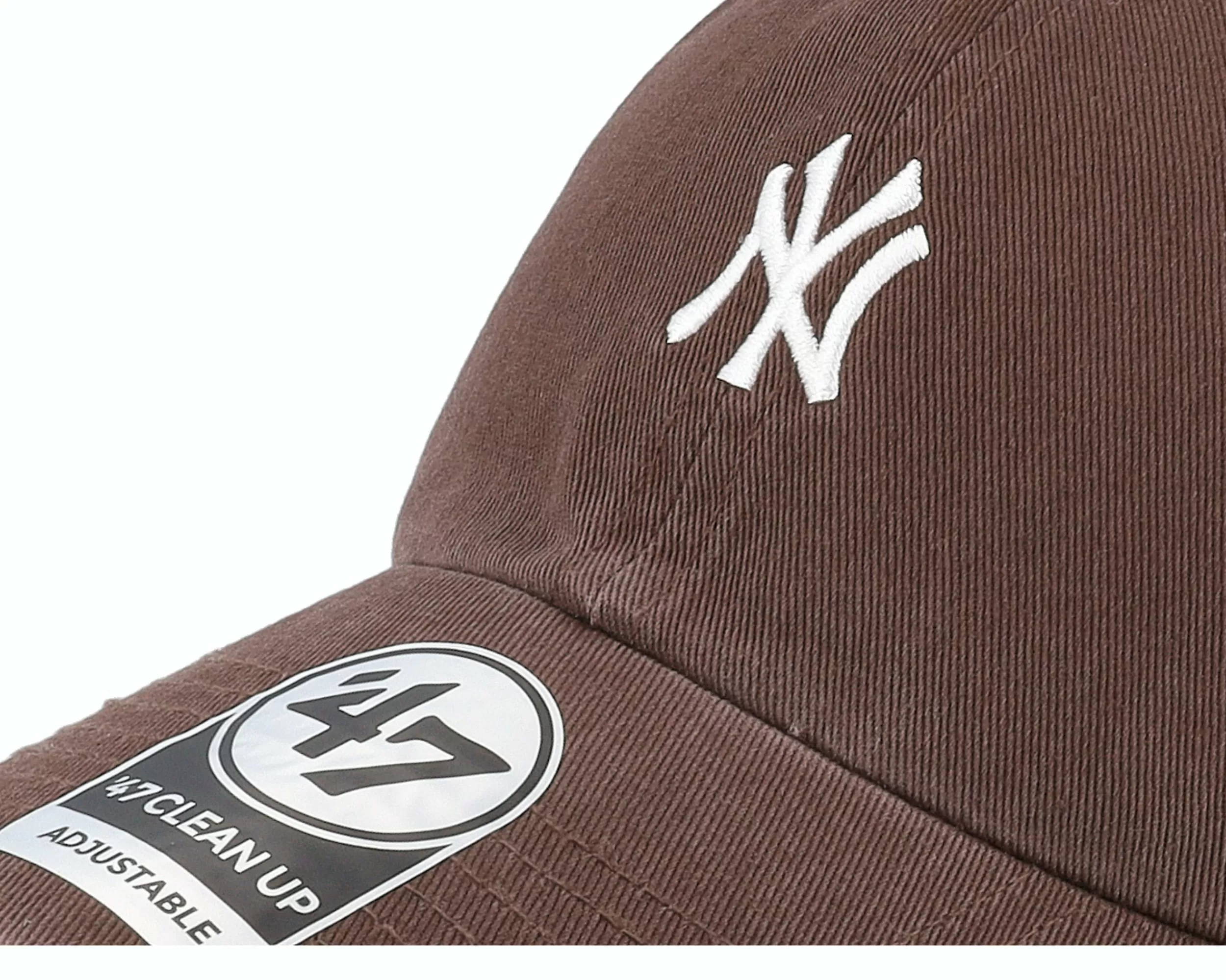 47 Brand New York Yankees Mlb Base Runner Clean Up Brown Dad Cap - -Unisex Dad Cap