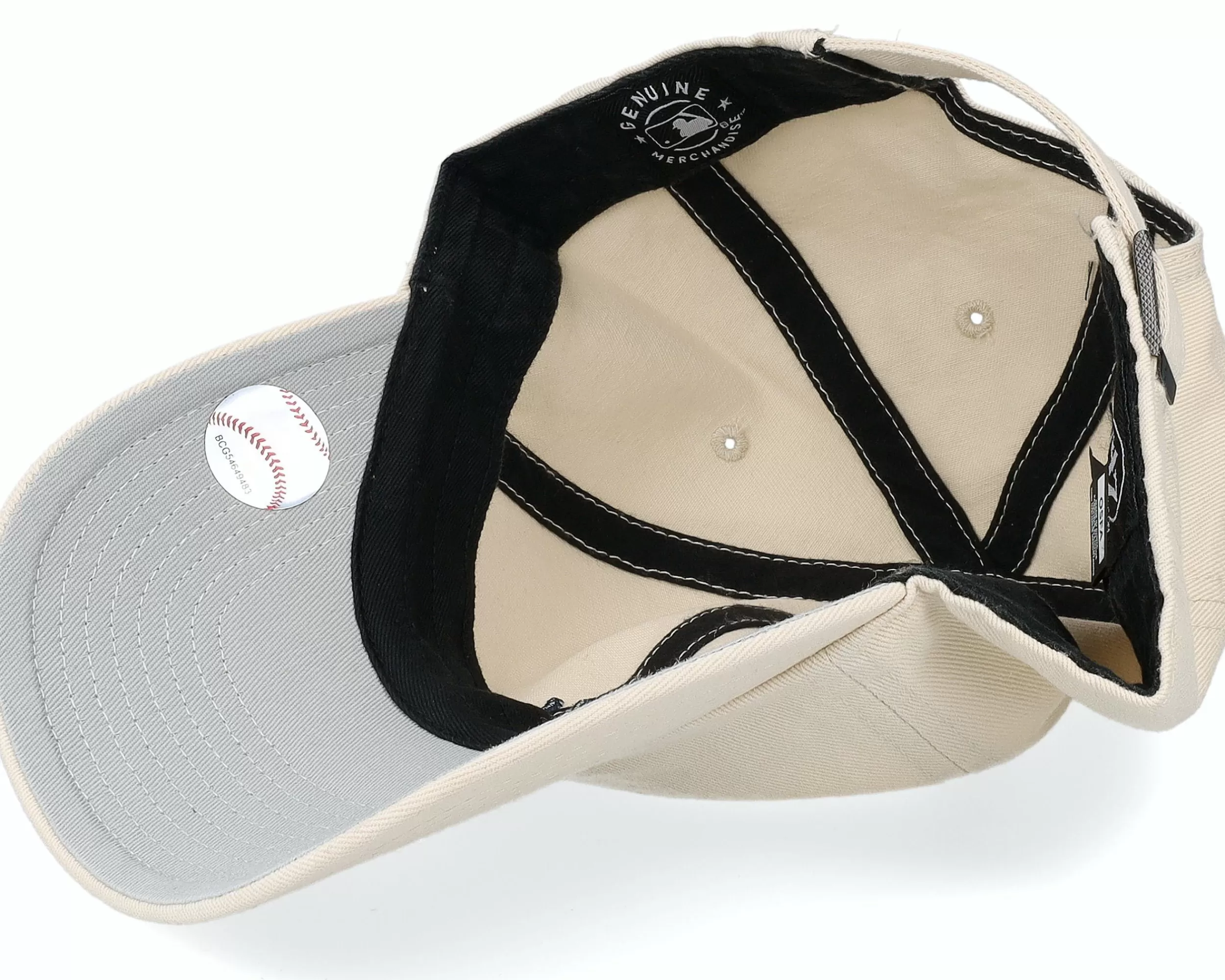 47 Brand New York Yankees Mlb Base Runner Clean Up Natural Dad Cap - -Unisex Dad Cap