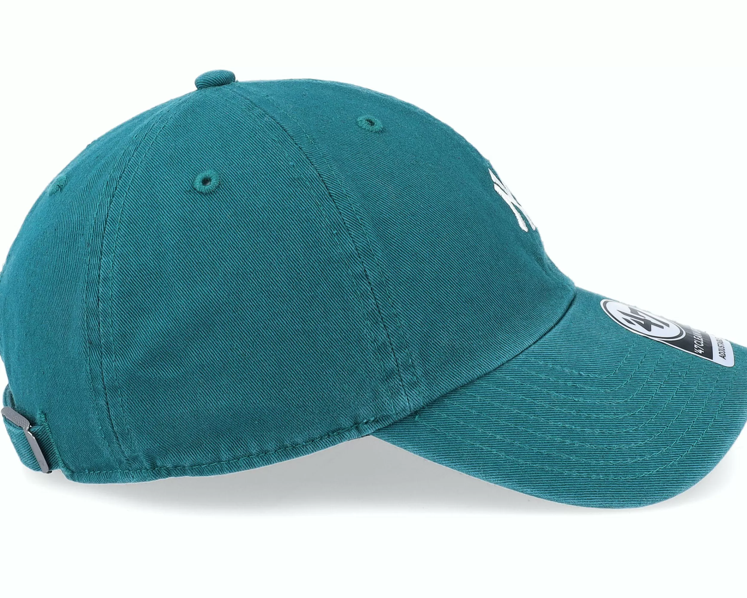 47 Brand New York Yankees Mlb Base Runner Clean Up Pagific Green Dad Cap - -Unisex Dad Cap
