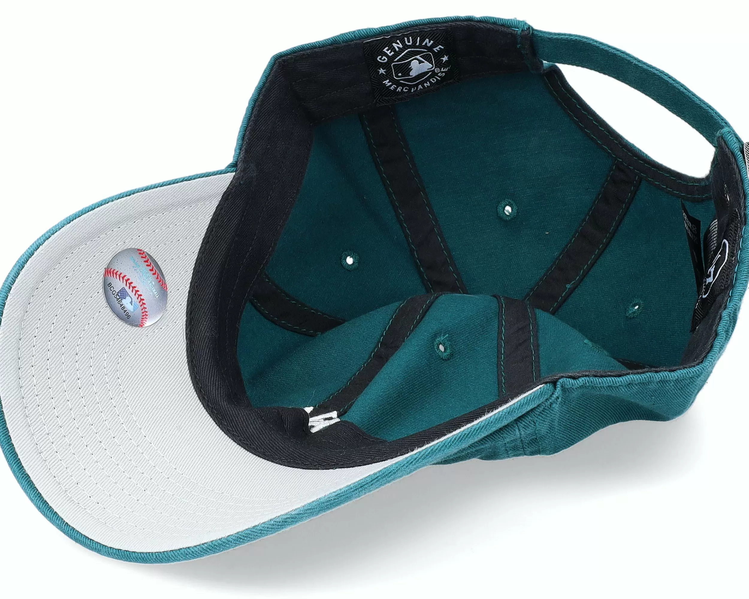 47 Brand New York Yankees Mlb Base Runner Clean Up Pagific Green Dad Cap - -Unisex Dad Cap