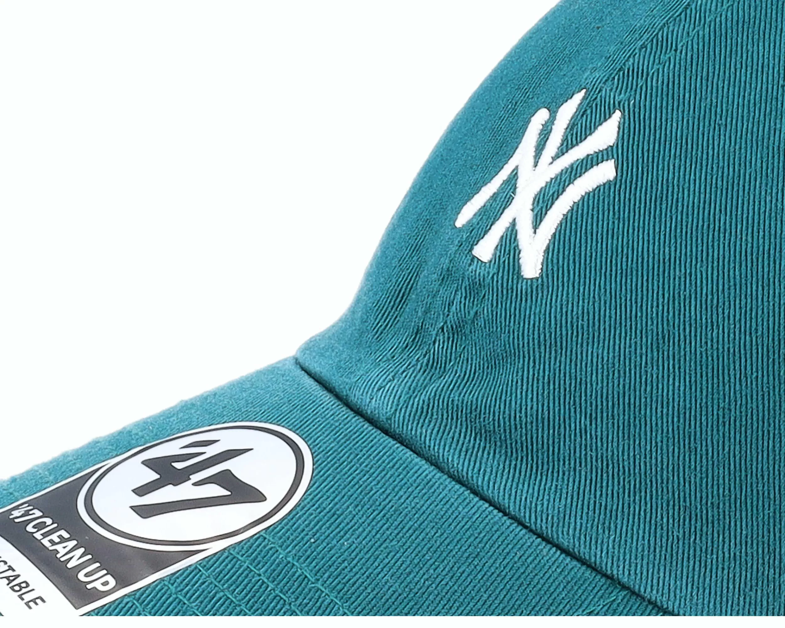 47 Brand New York Yankees Mlb Base Runner Clean Up Pagific Green Dad Cap - -Unisex Dad Cap