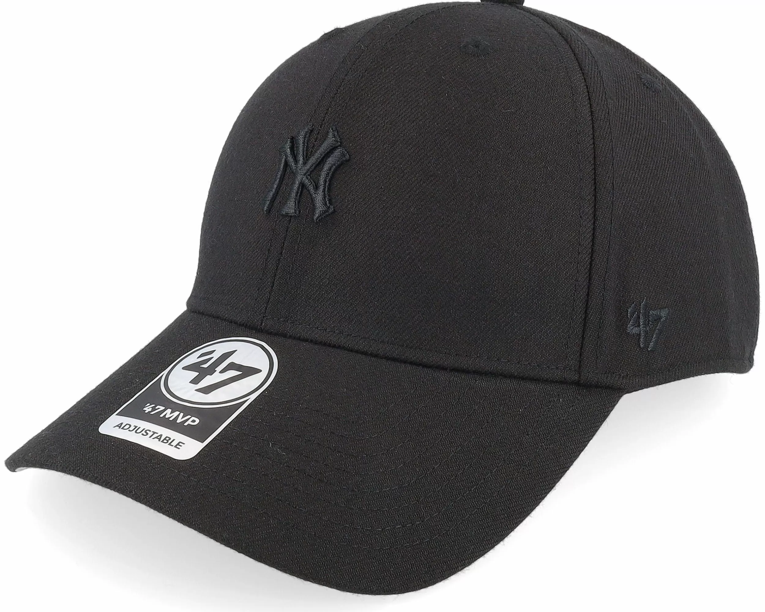 47 Brand New York Yankees Mlb Base Runner Mvp Black Adjustable - -Unisex Adjustable