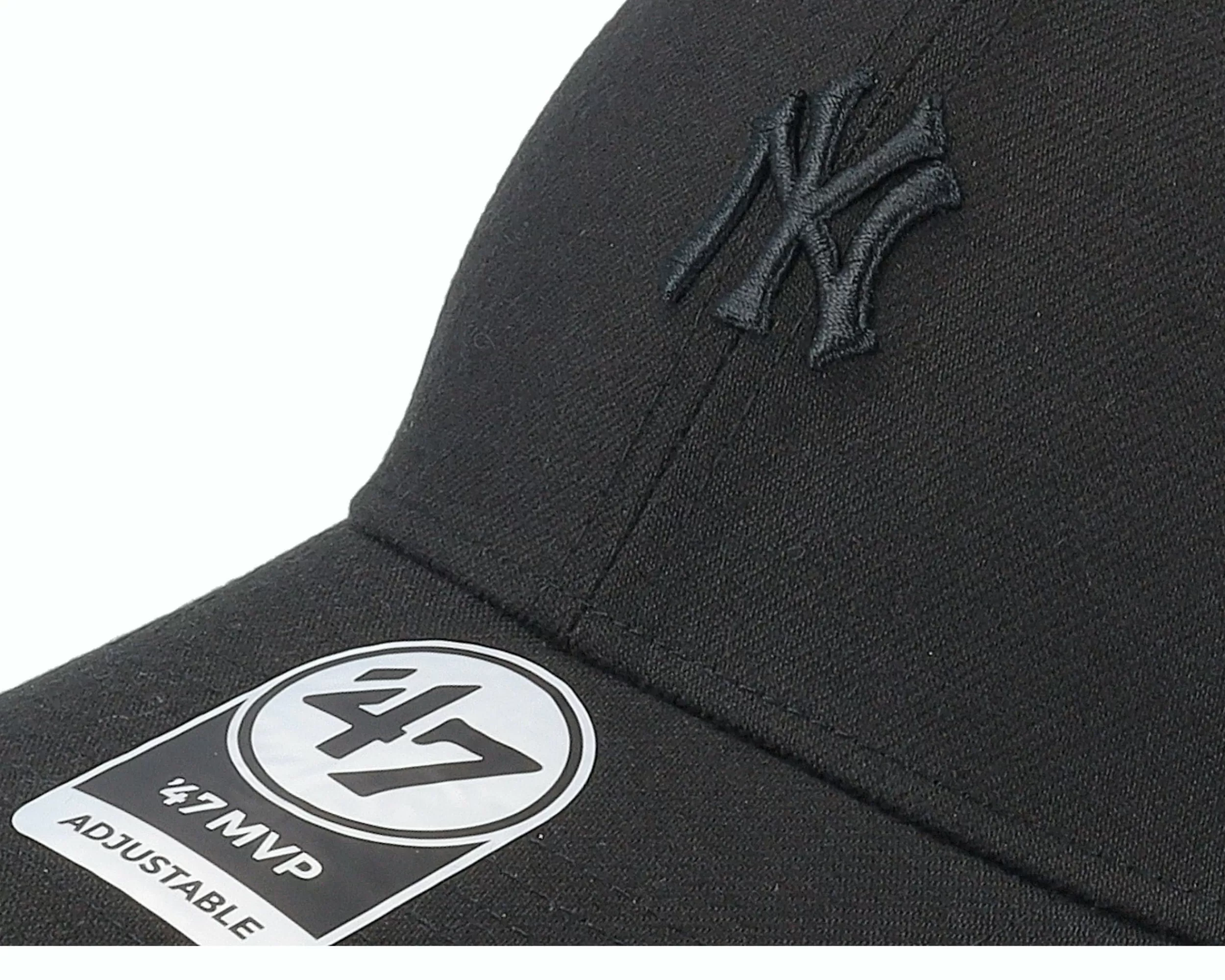 47 Brand New York Yankees Mlb Base Runner Mvp Black Adjustable - -Unisex Adjustable