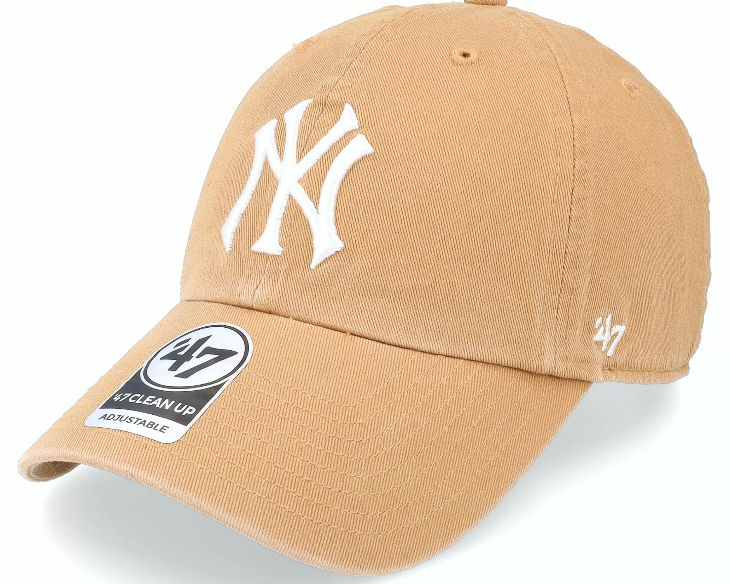 47 Brand New York Yankees Mlb Clean Up Camel Dad Cap - -Unisex Dad Cap