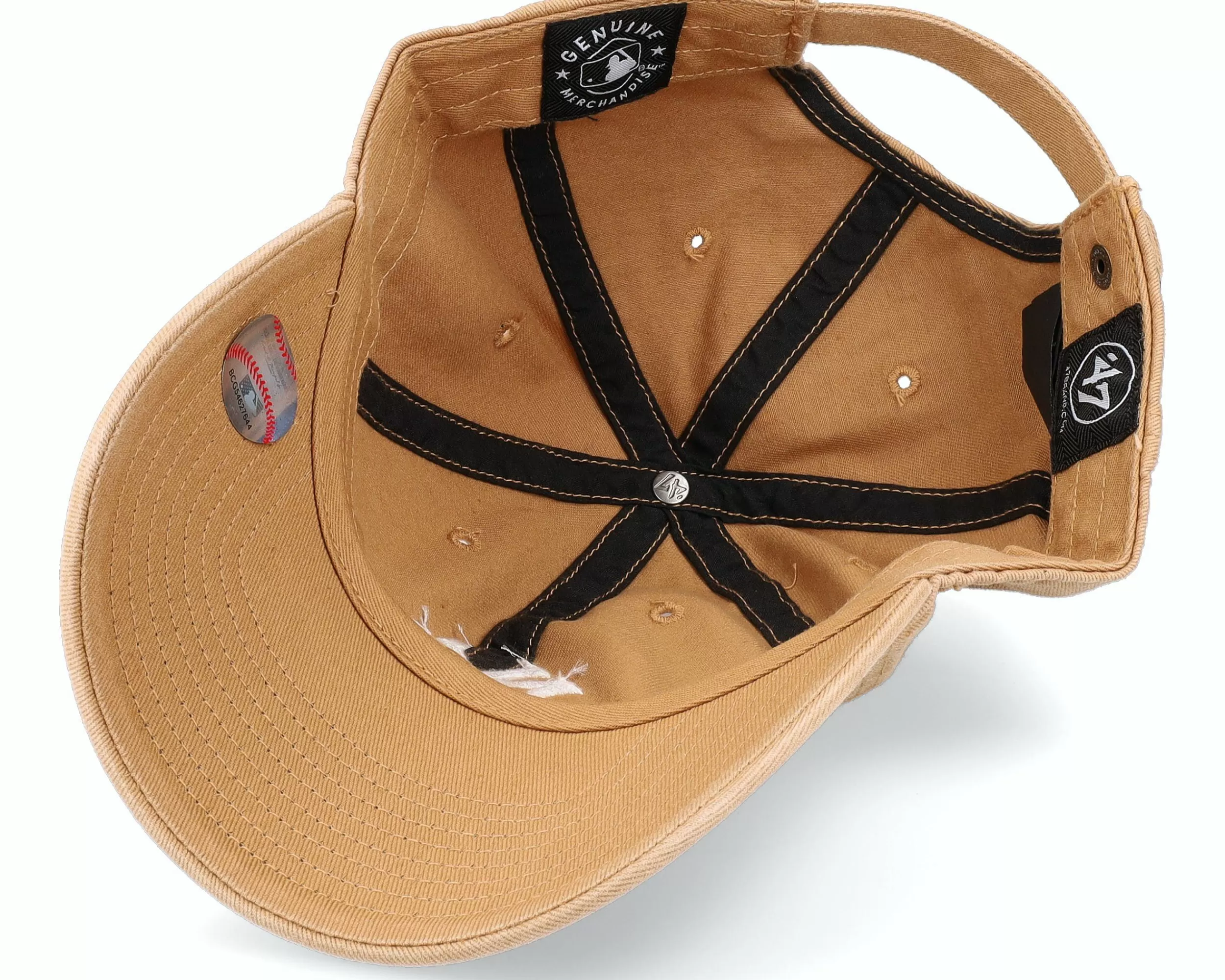 47 Brand New York Yankees Mlb Clean Up Camel Dad Cap - -Unisex Dad Cap