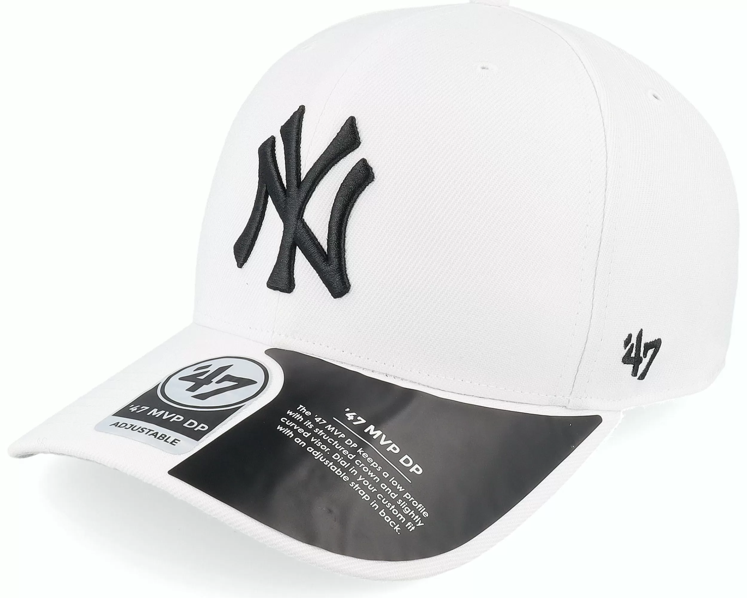 47 Brand New York Yankees Mlb Cold Zone Mvp Dp White Adjustable - -Unisex Adjustable