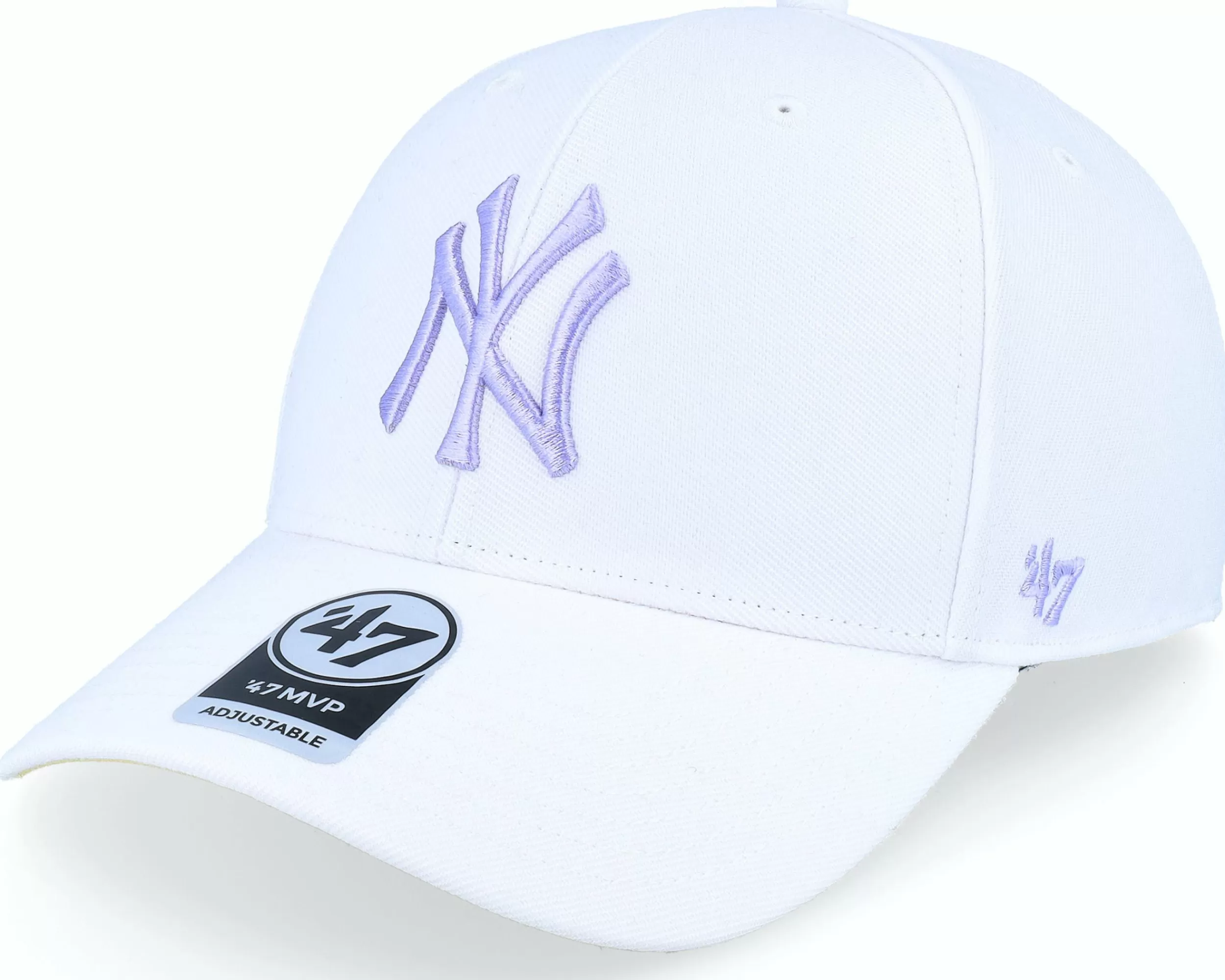 47 Brand New York Yankees Mlb World Series Sure Shot 47 Mvp White/Lavendel Adjustable - -Unisex Adjustable