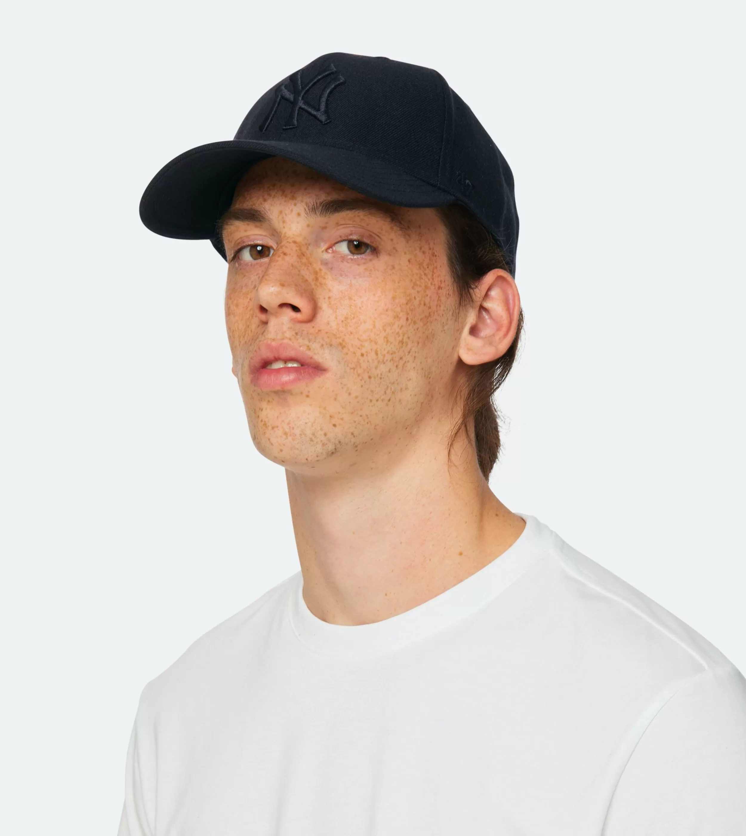 47 Brand New York Yankees Mvp Black/Black Adjustable - -Unisex Adjustable