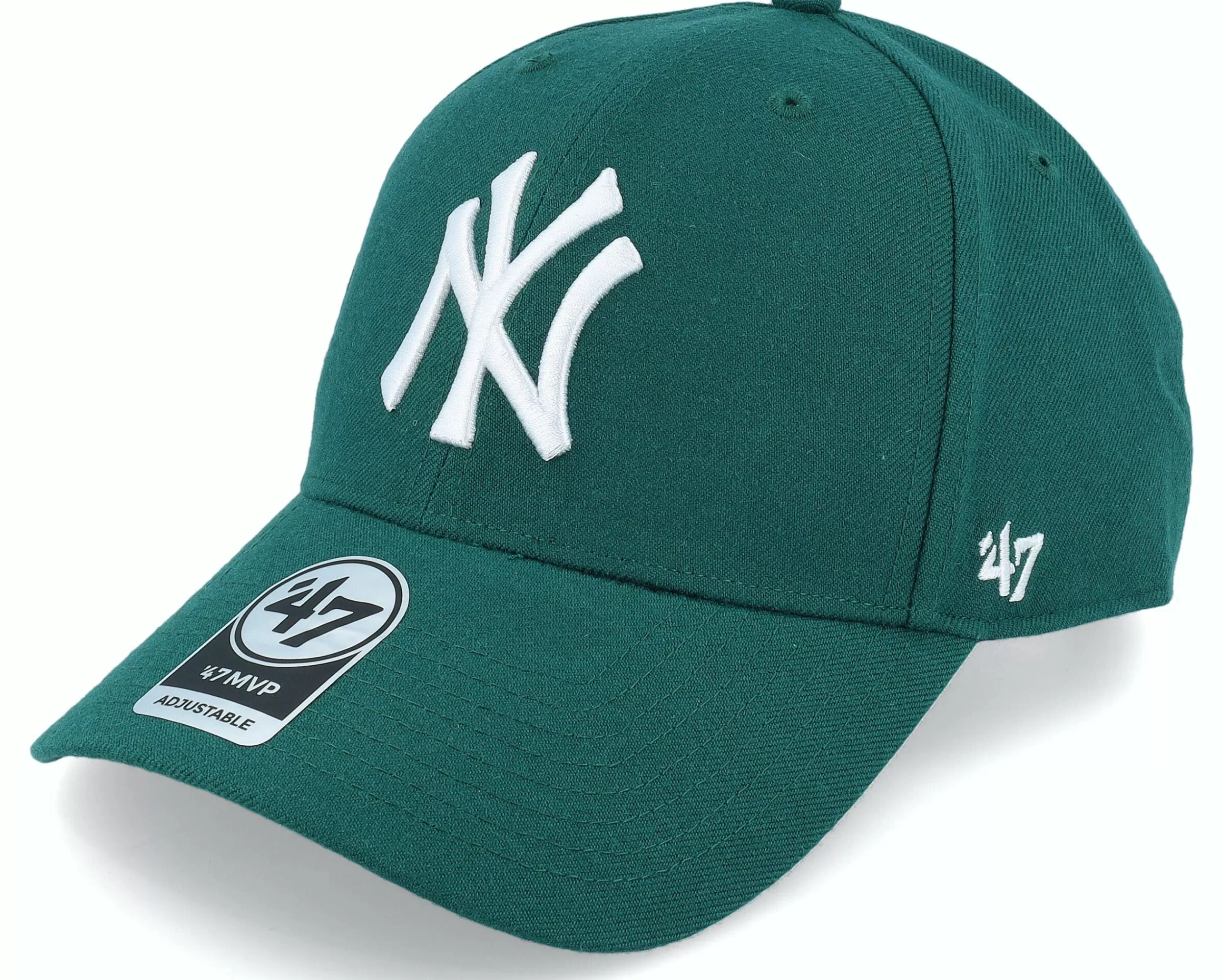 47 Brand New York Yankees Mvp Pacific Green/White Adjustable - -Unisex Adjustable
