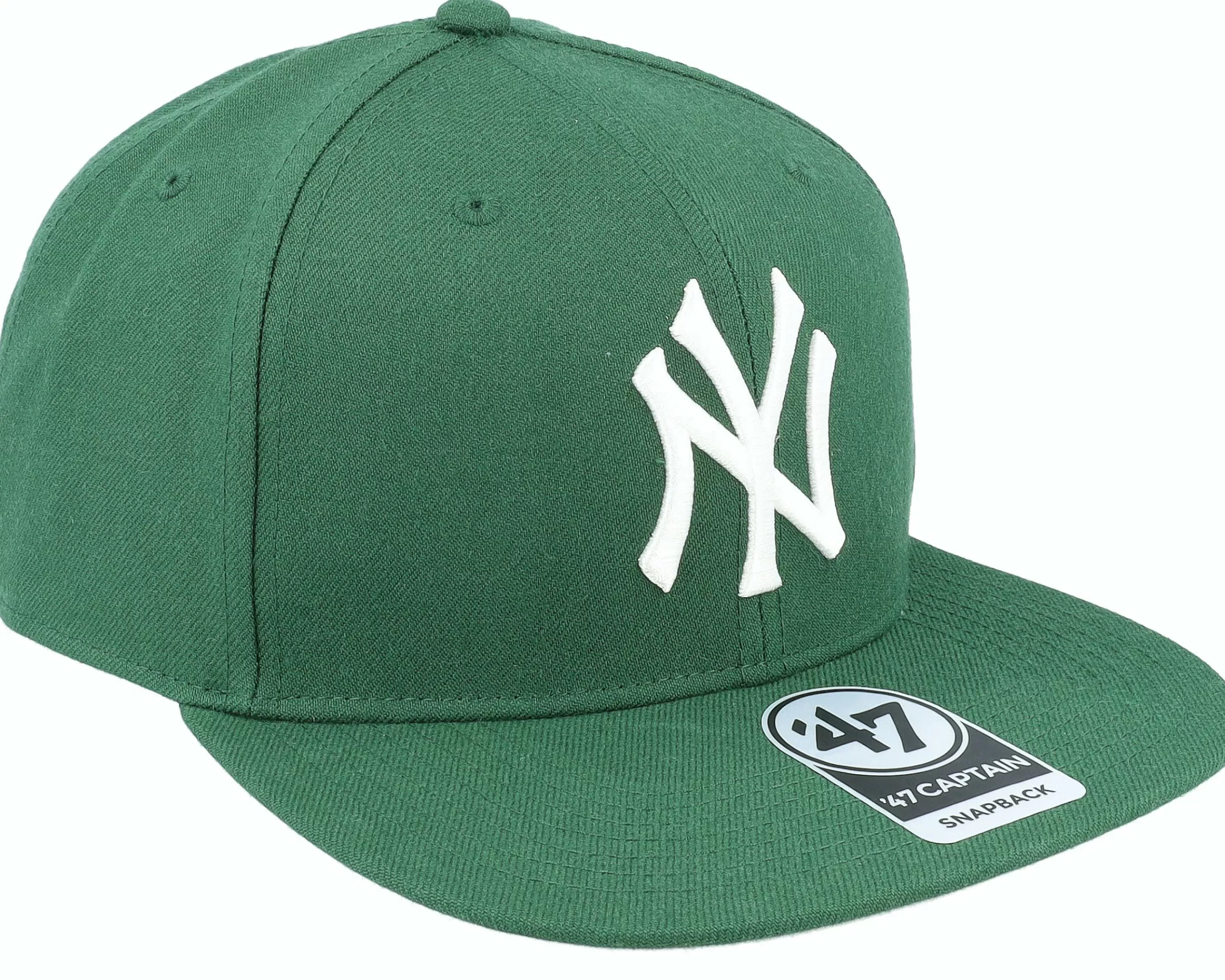 47 Brand New York Yankees No Shot Captain Dark Green Snapback - -Unisex Snapback